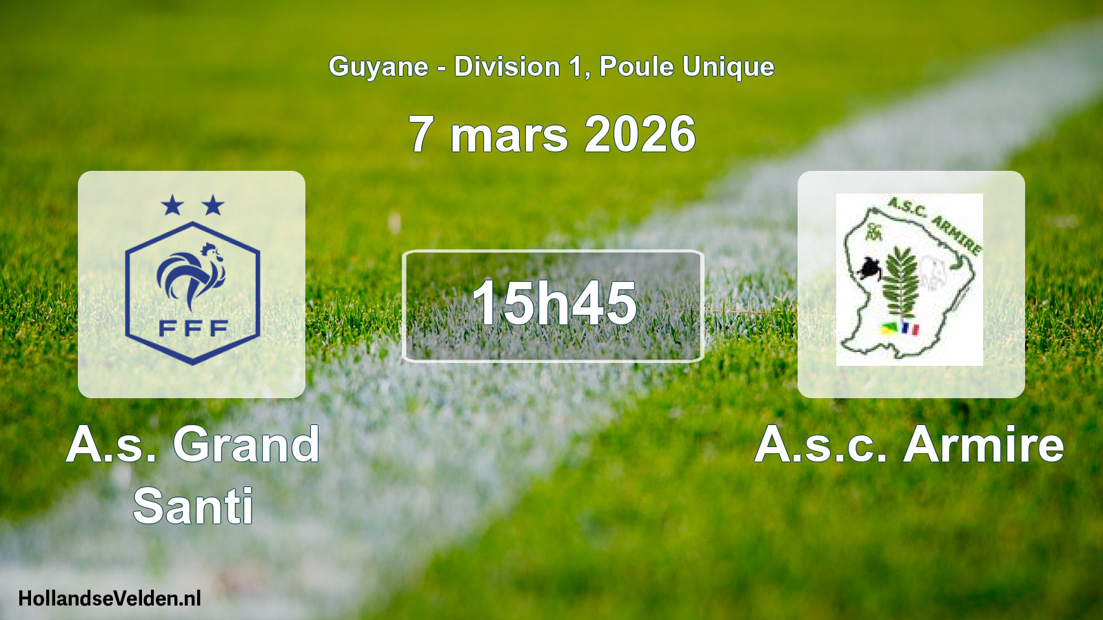 Scheduled Match: A.s. Grand Santi - A.s.c. Armire (7 March 2026)