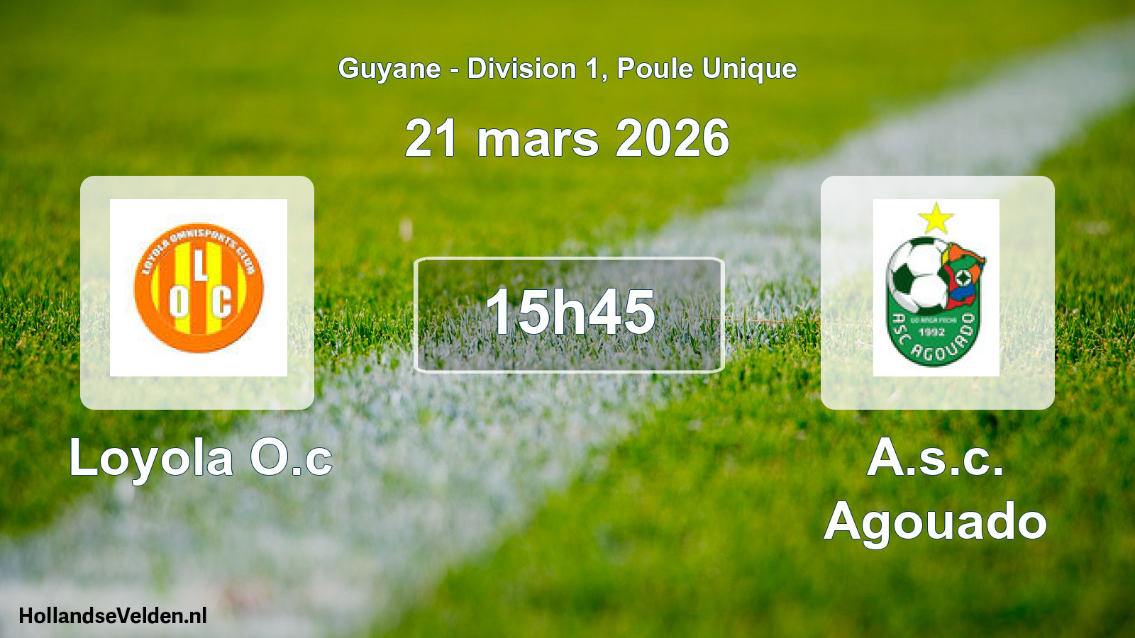 Match programmé: Loyola O.c - A.s.c. Agouado (21 mars 2026)