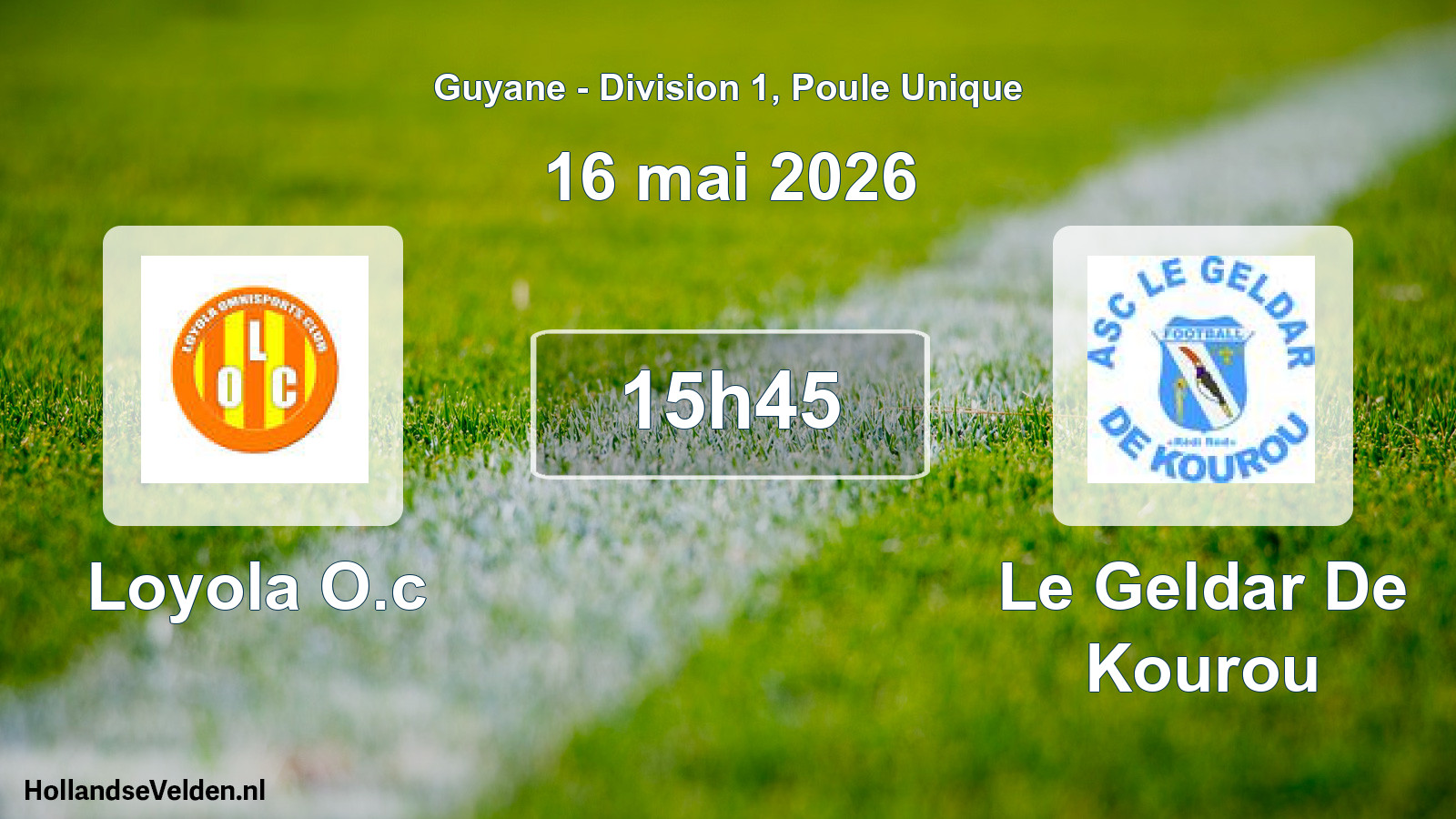 Match programmé: Loyola O.c - Le Geldar De Kourou (16 mai 2026)