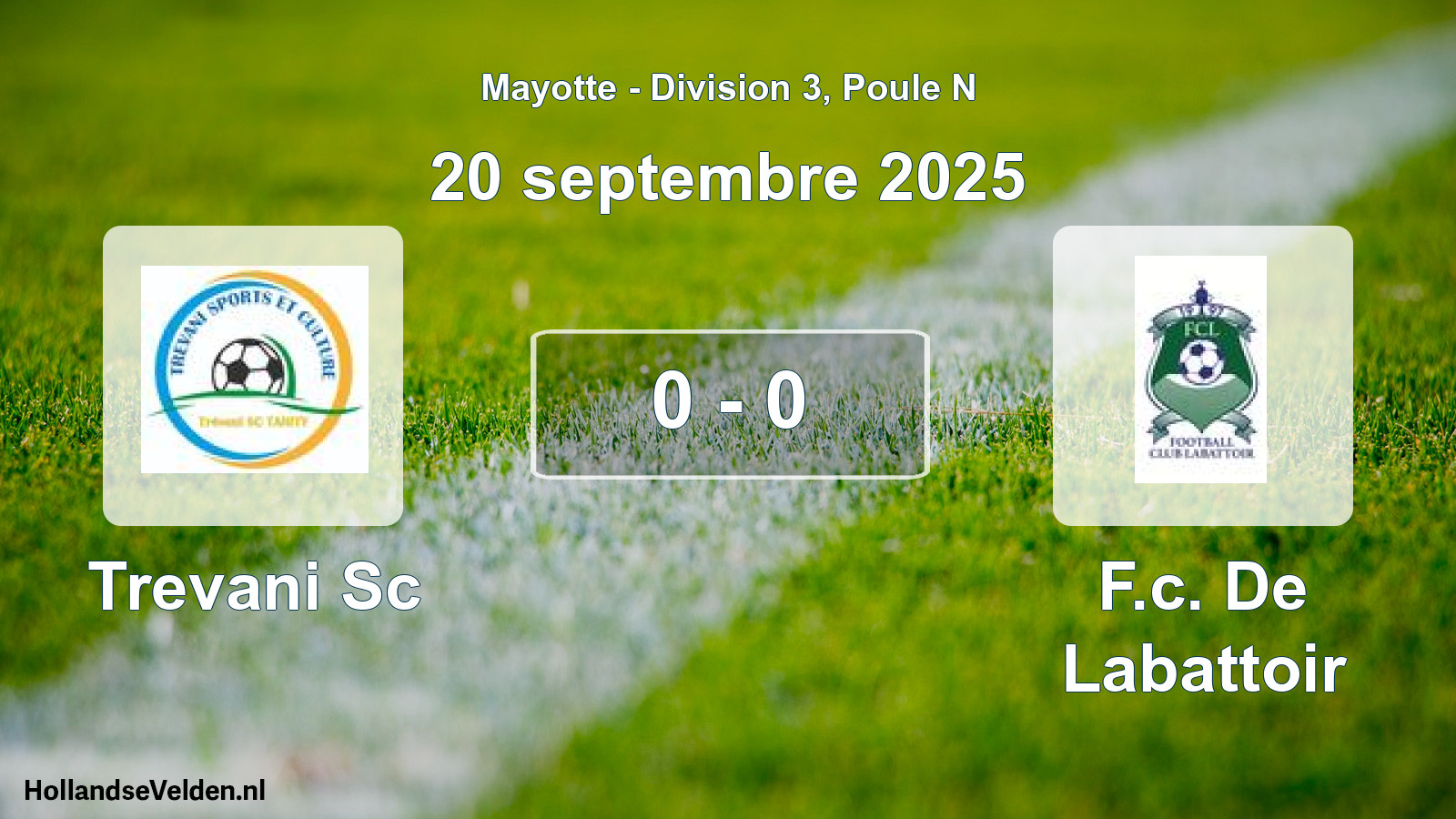 Match joué: Trevani Sc - F.c. De Labattoir 0 - 0 (20 septembre 2025)