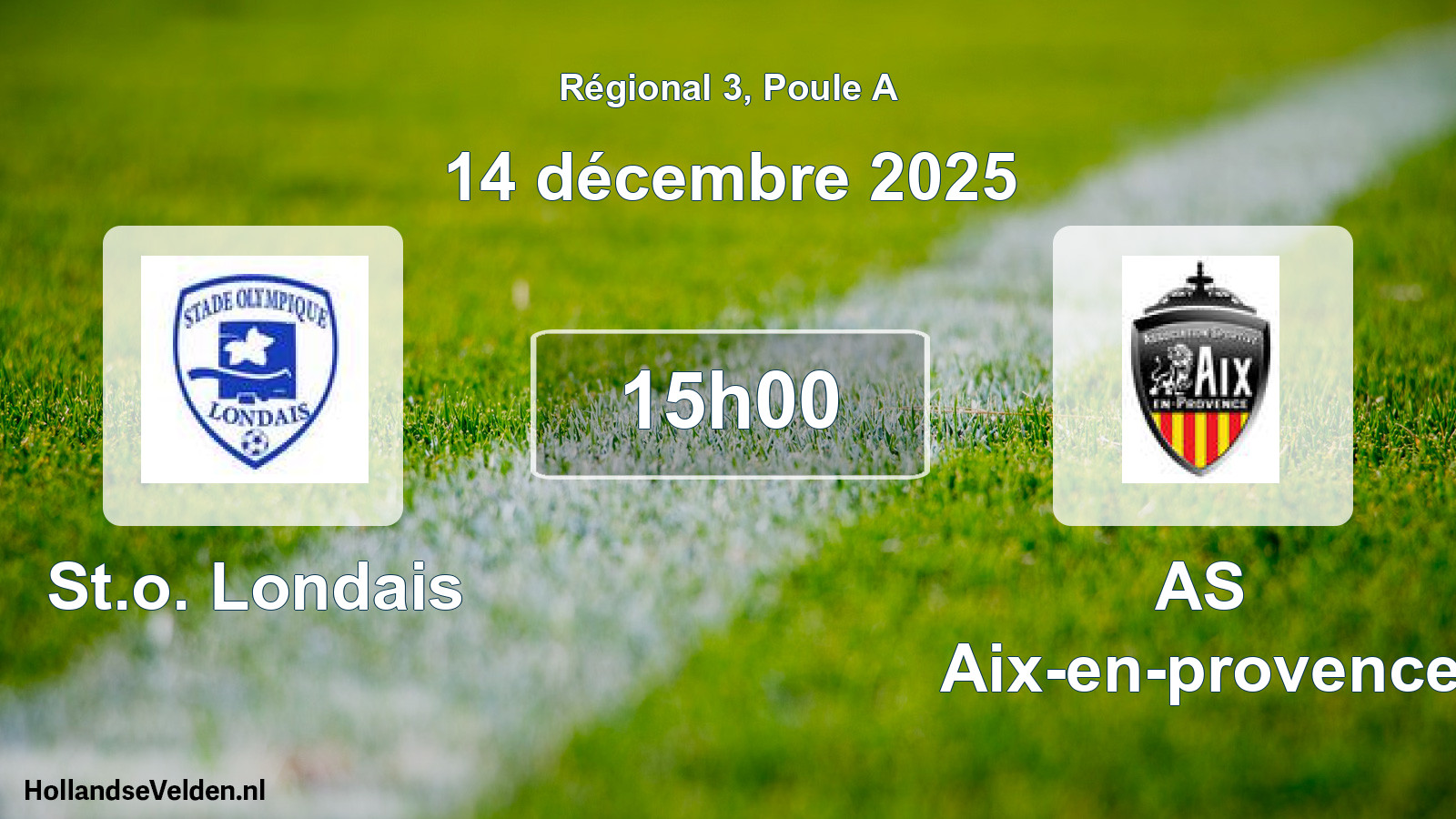 Geplande wedstrijd: St.o. Londais - AS Aix-en-provence (14 december 2025)