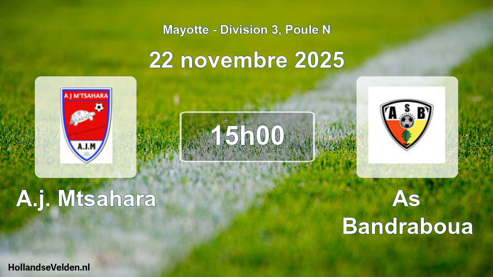 Scheduled Match: A.j. Mtsahara - As Bandraboua (22 November 2025)