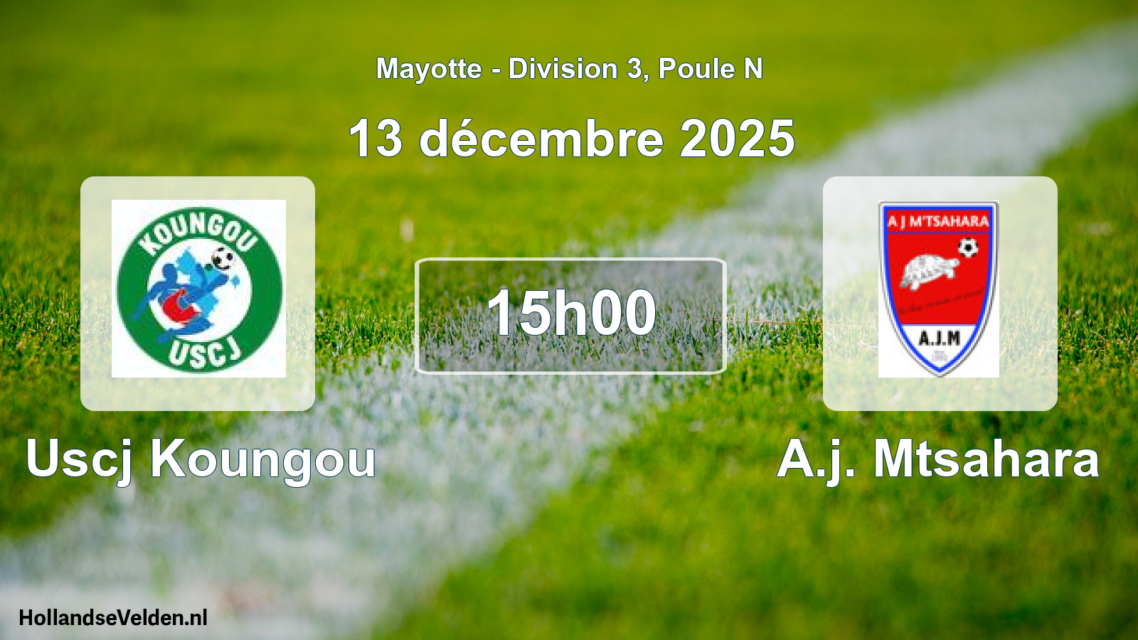 Match programmé: Uscj Koungou - A.j. Mtsahara (13 décembre 2025)