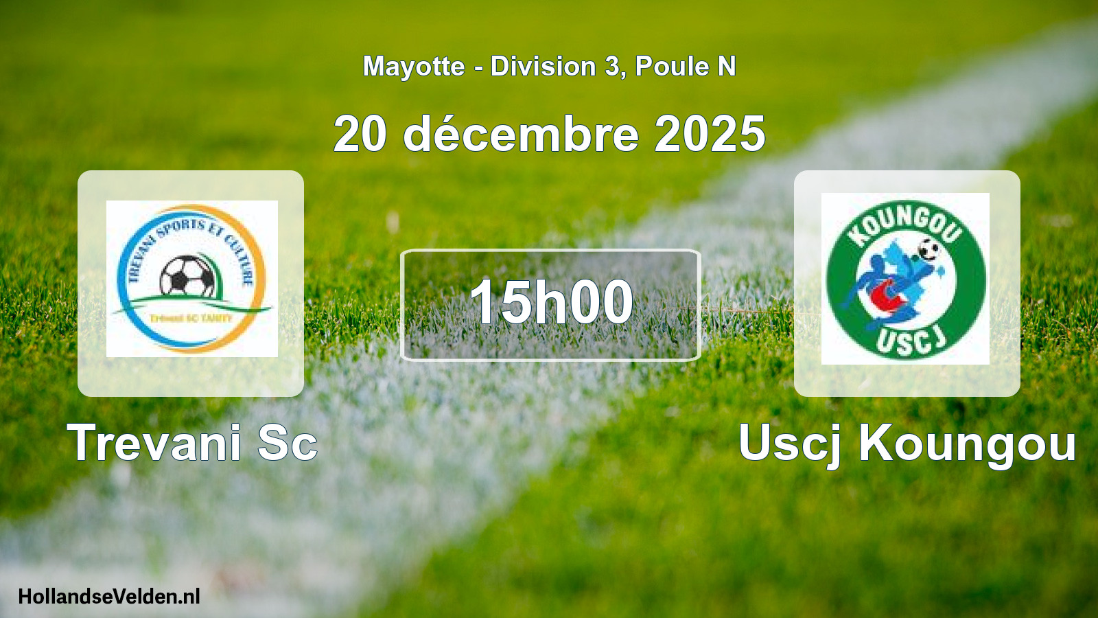 Match programmé: Trevani Sc - Uscj Koungou (20 décembre 2025)