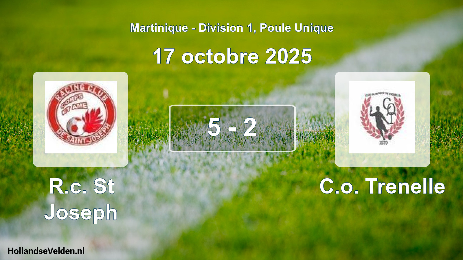 Match joué: R.c. St Joseph - C.o. Trenelle 5 - 2 (17 octobre 2025)