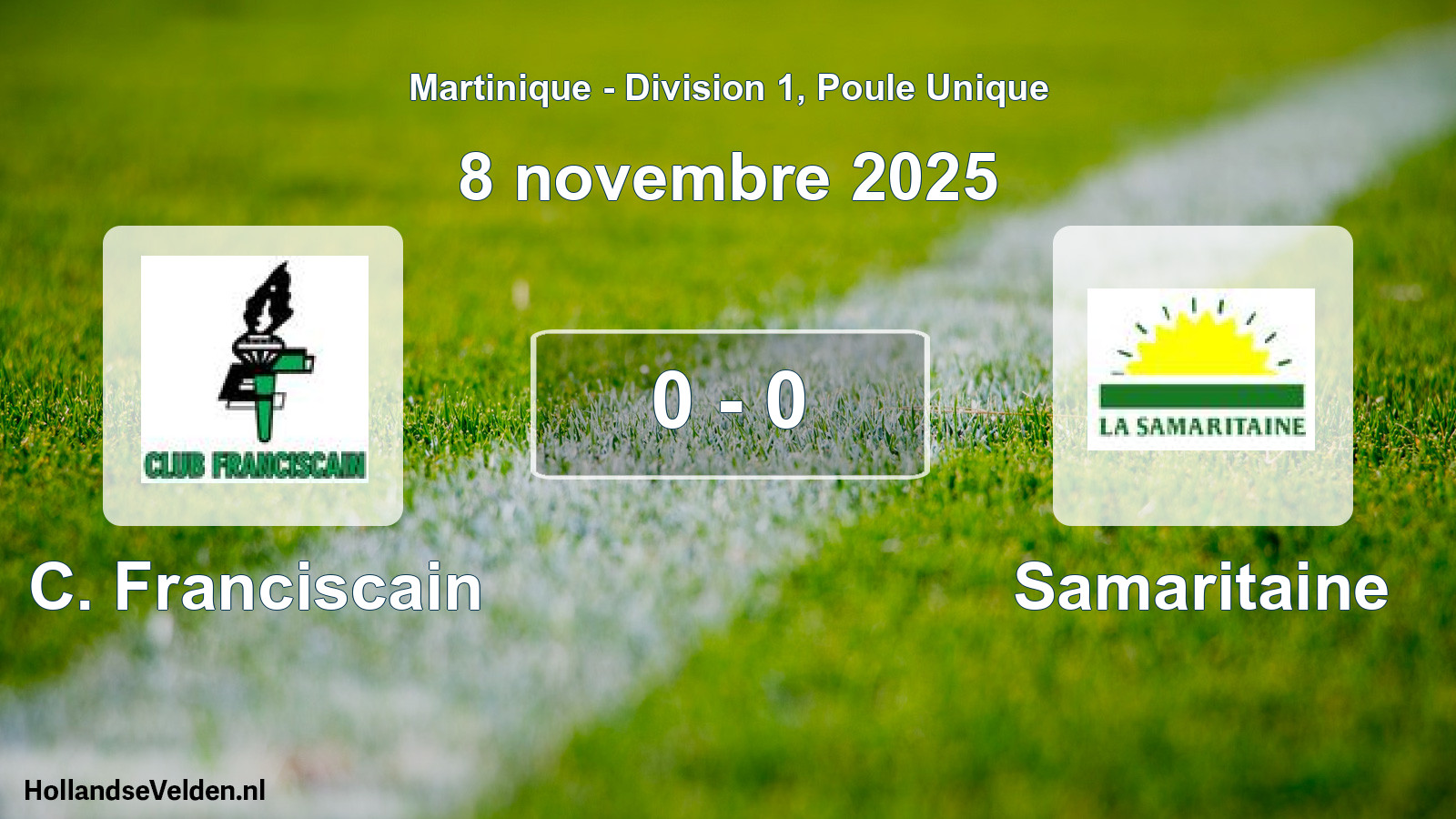 Gespeelde wedstrijd: C. Franciscain - Samaritaine 0 - 0 (8 november 2025)