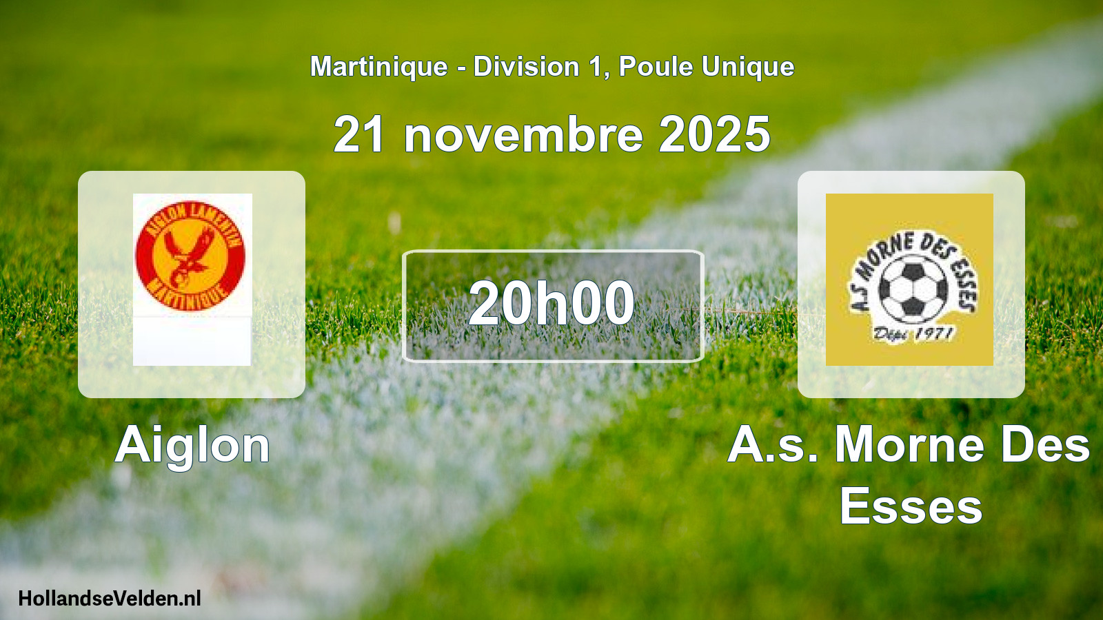 Match programmé: Aiglon - A.s. Morne Des Esses (21 novembre 2025)