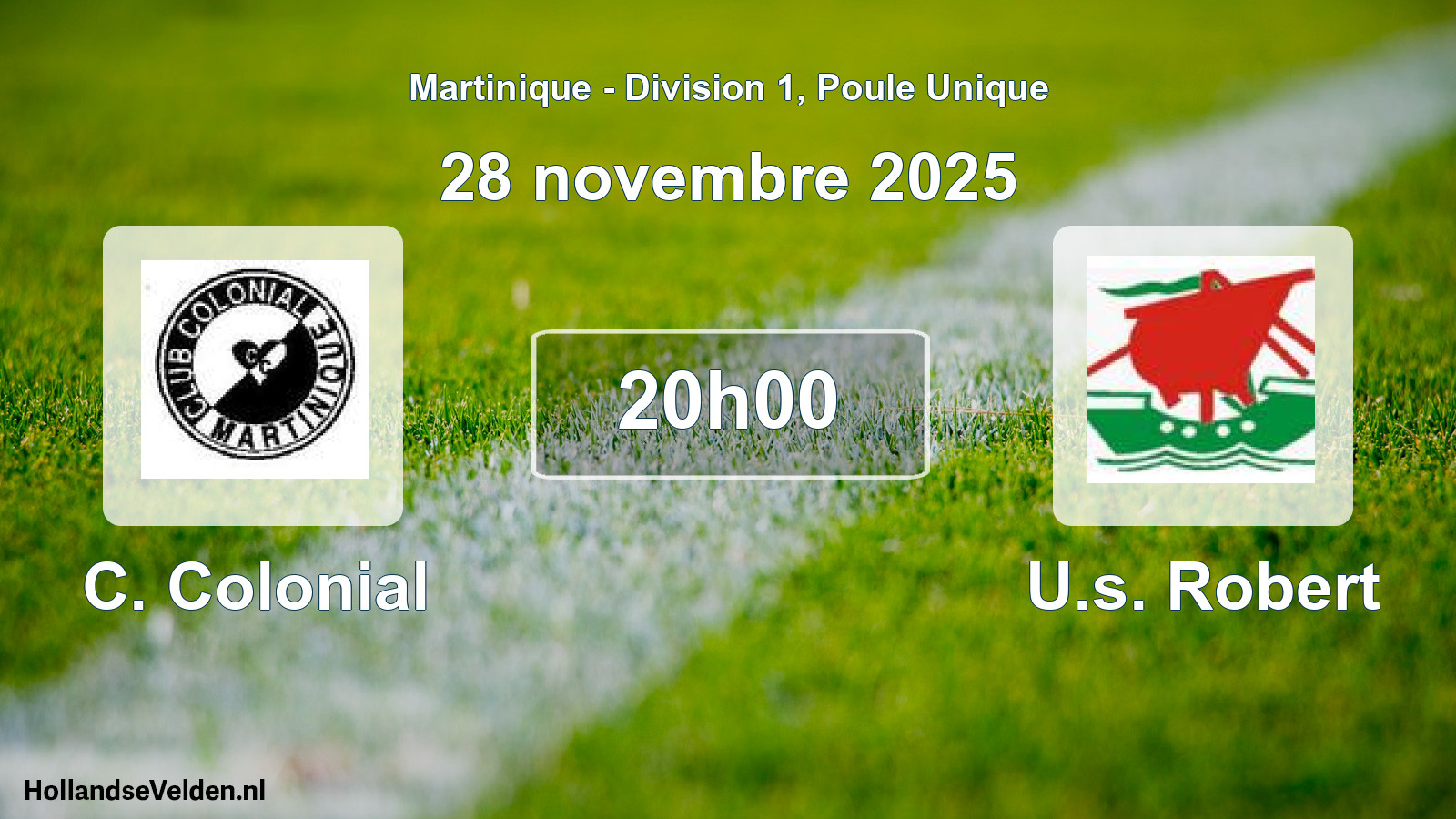 Match programmé: C. Colonial - U.s. Robert (28 novembre 2025)