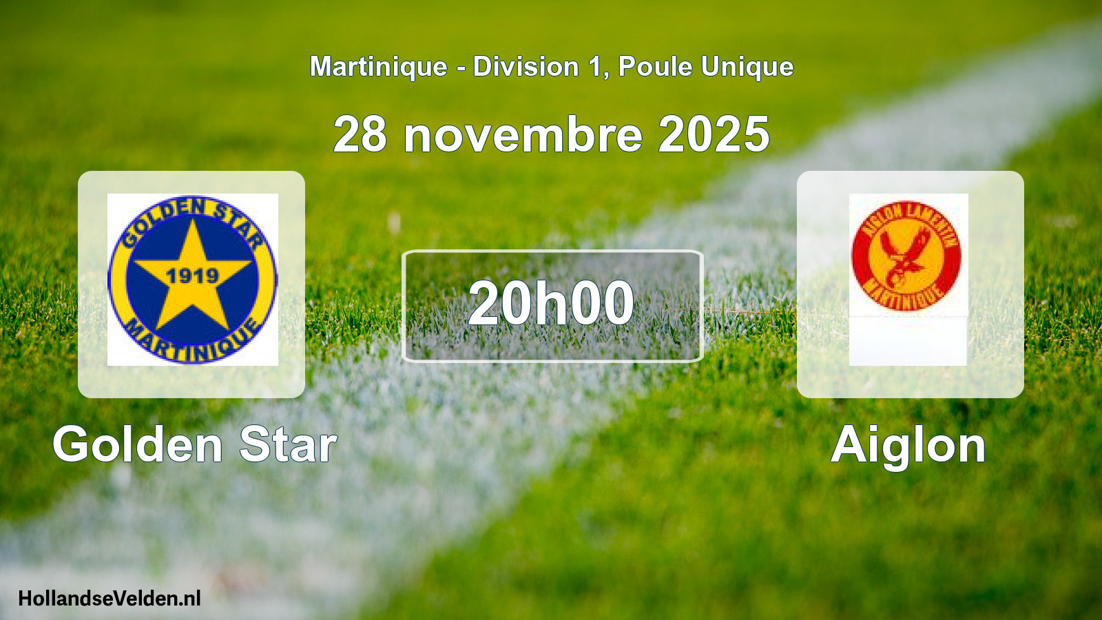 Match programmé: Golden Star - Aiglon (28 novembre 2025)