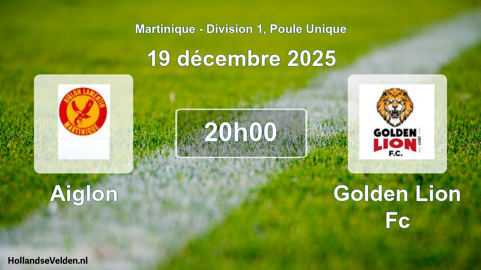 Match programmé: Aiglon - Golden Lion Fc (19 décembre 2025)