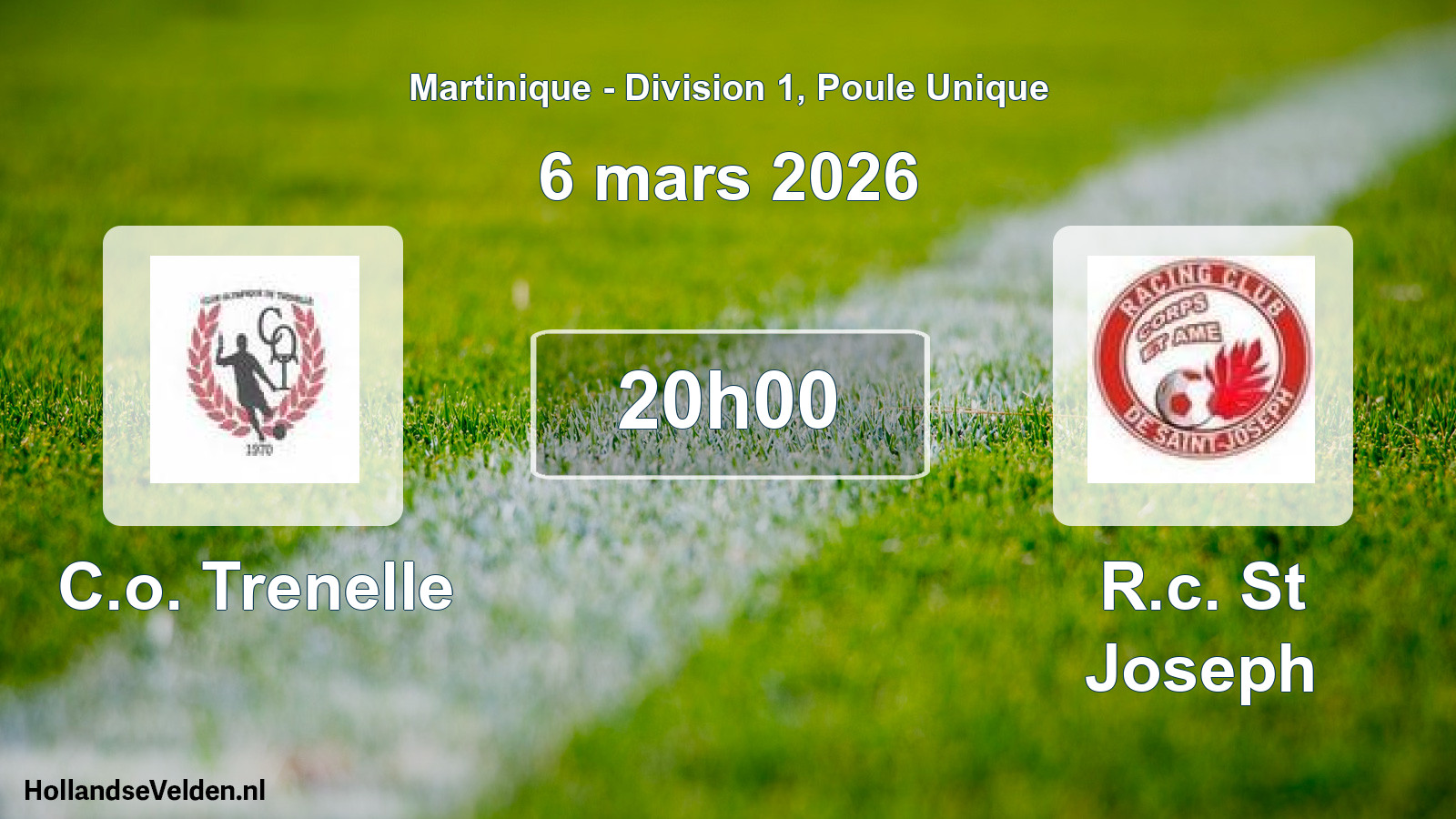 Match programmé: C.o. Trenelle - R.c. St Joseph (6 mars 2026)