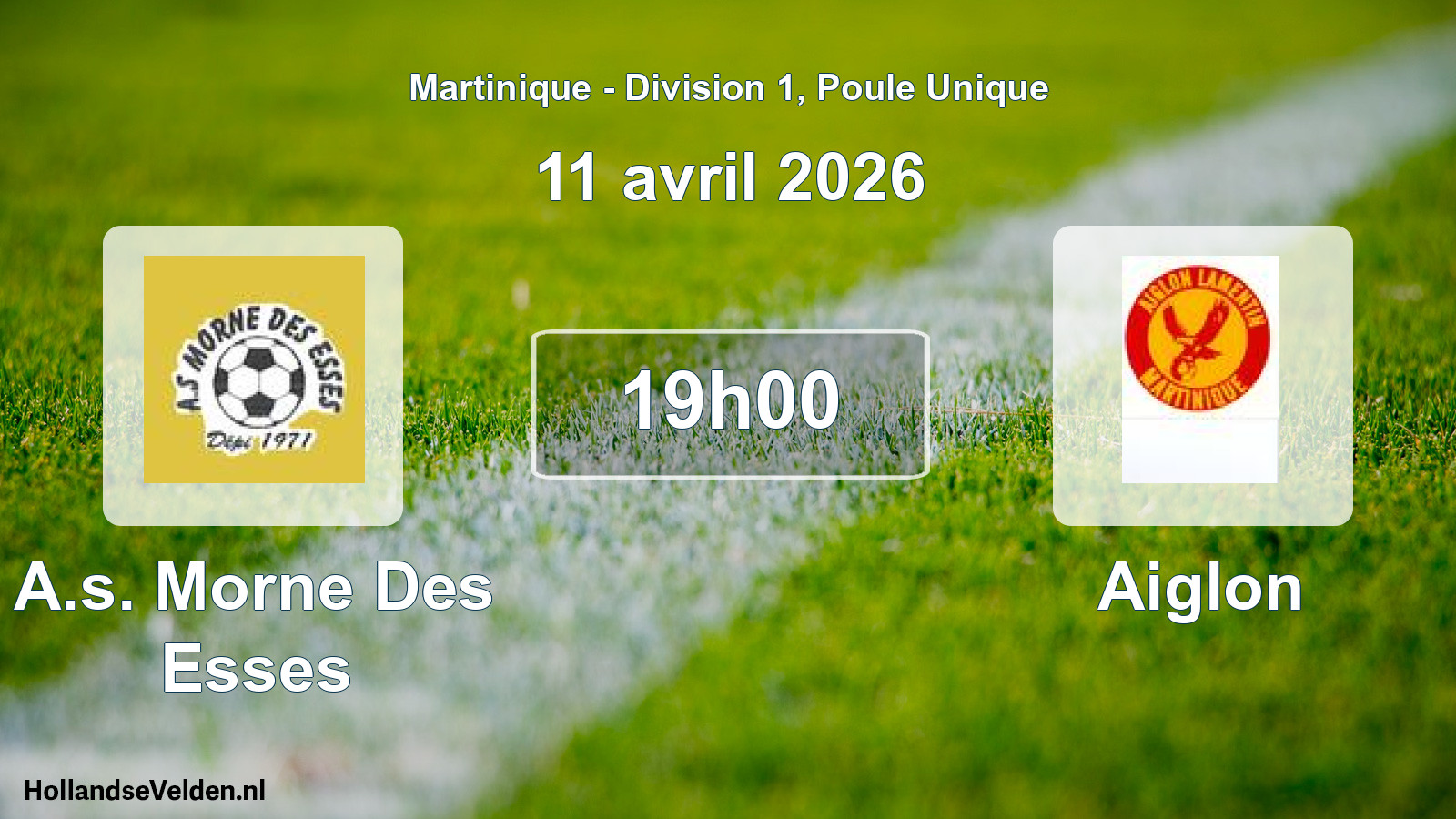 Geplande wedstrijd: A.s. Morne Des Esses - Aiglon (11 april 2026)