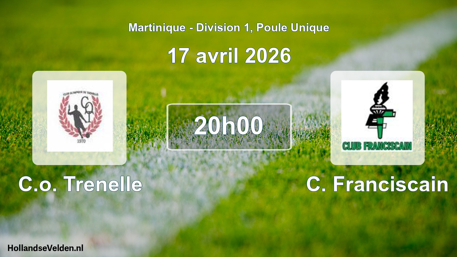 Match programmé: C.o. Trenelle - C. Franciscain (17 avril 2026)