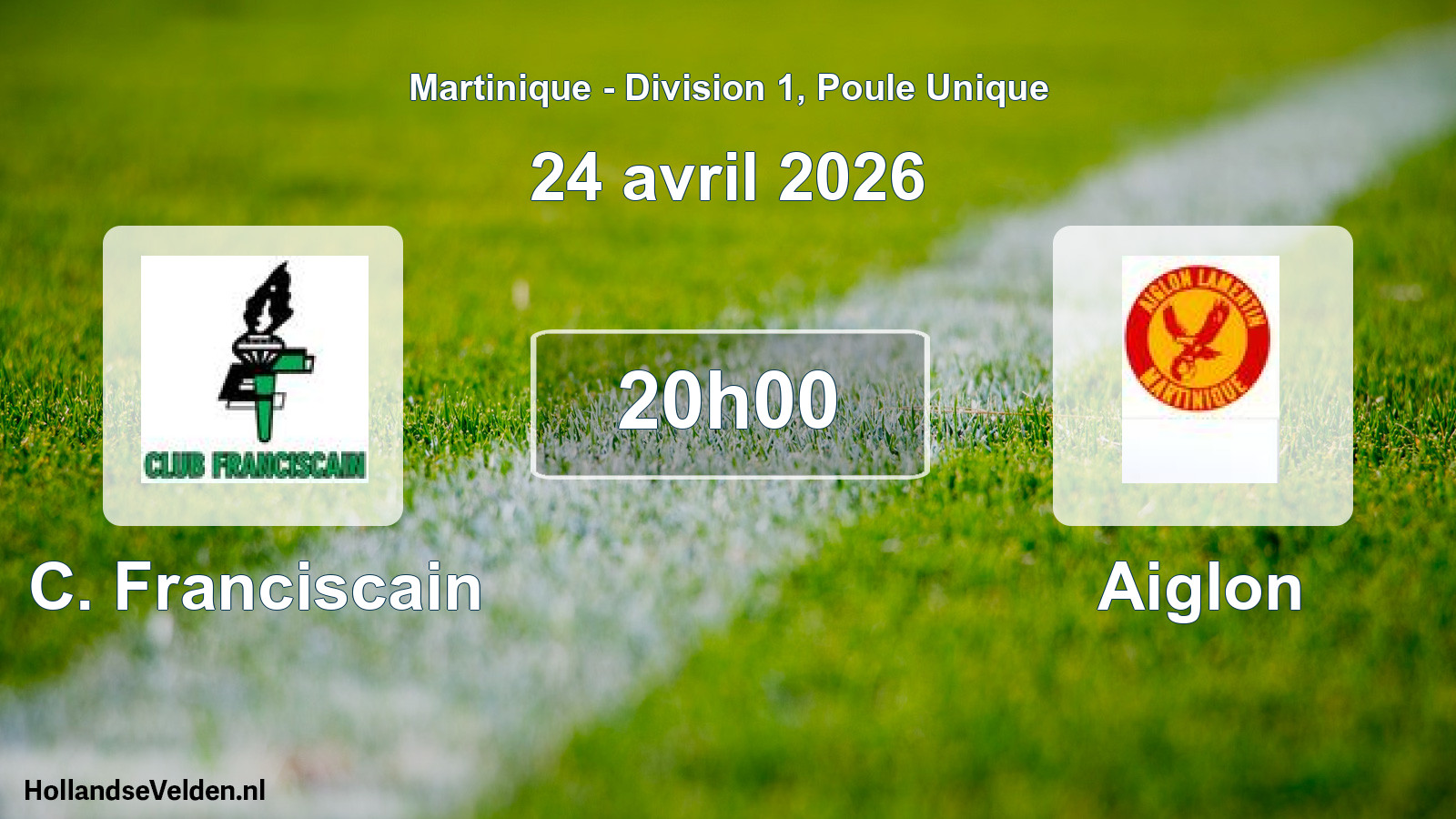 Match programmé: C. Franciscain - Aiglon (24 avril 2026)