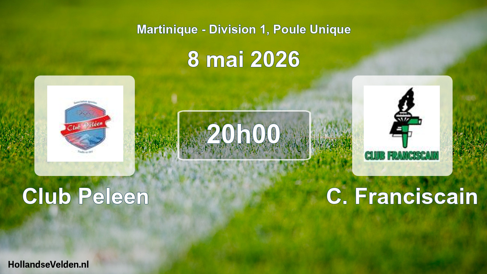 Match programmé: Club Peleen - C. Franciscain (8 mai 2026)
