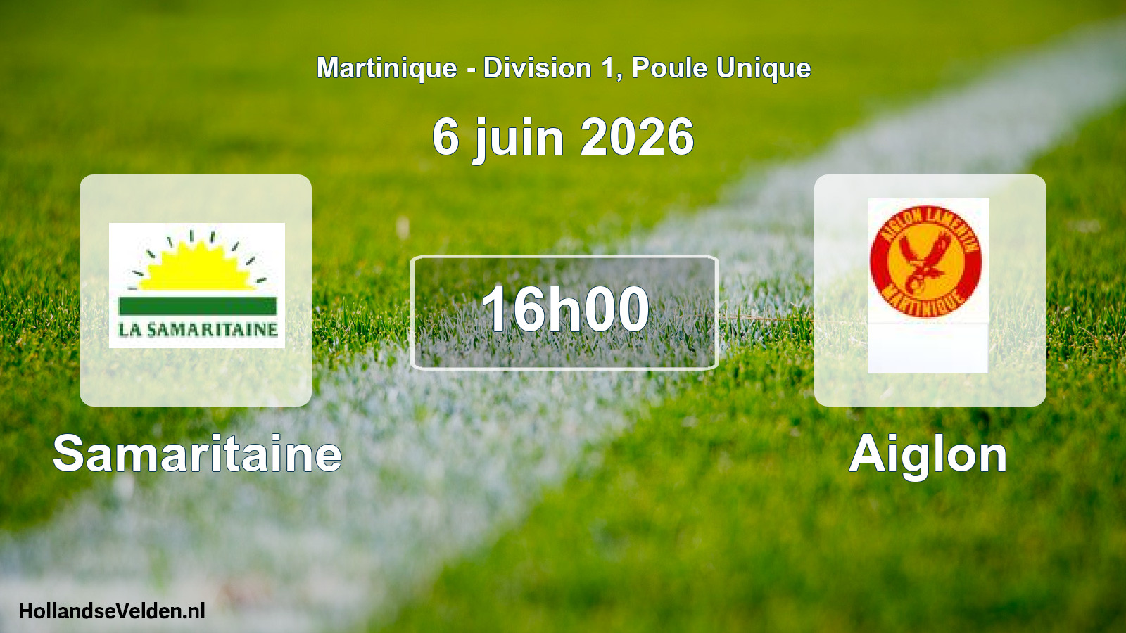 Match programmé: Samaritaine - Aiglon (6 juin 2026)
