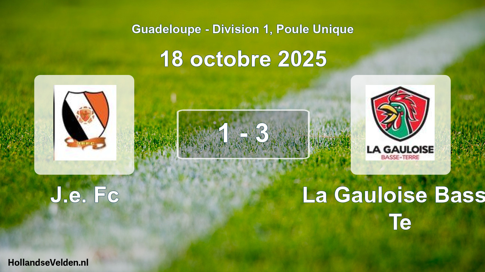 Total number of matches played: J.e. Fc - La Gauloise Basse Te 1 - 3 (18 October 2025)