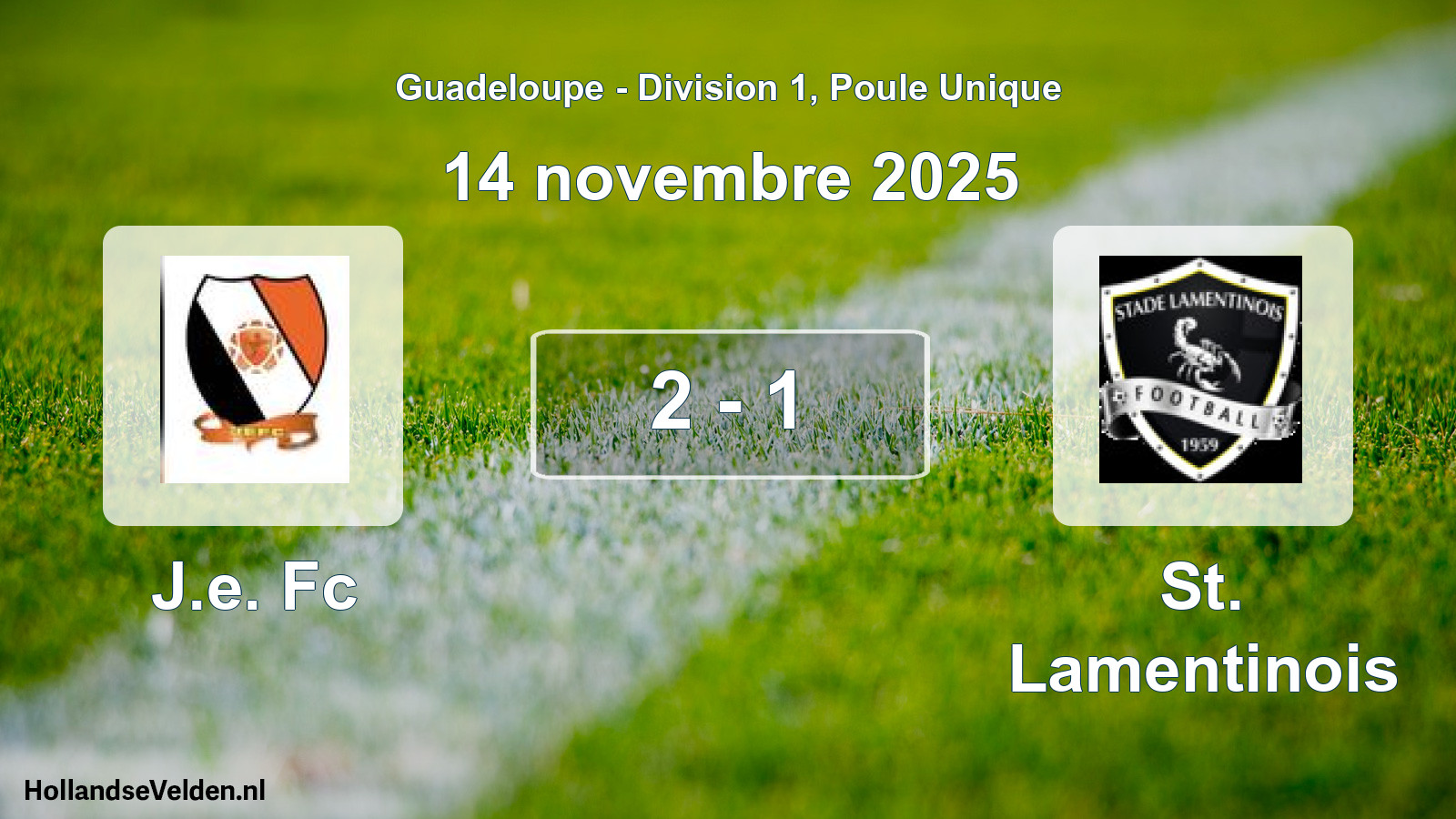 Match joué: J.e. Fc - St. Lamentinois 2 - 1 (14 novembre 2025)