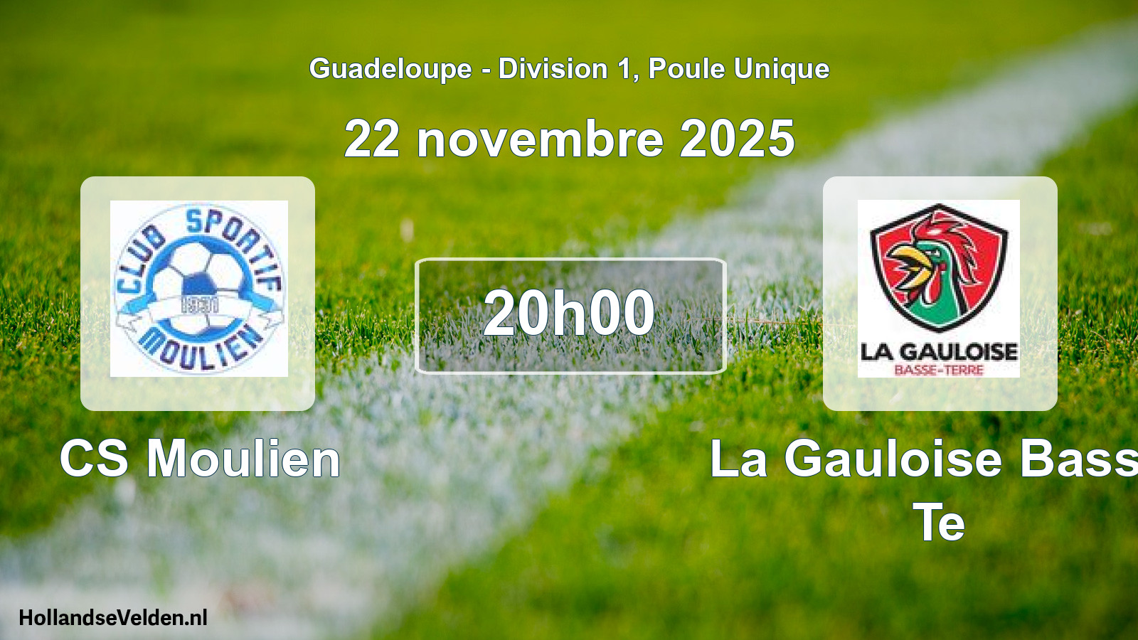 Match programmé: CS Moulien - La Gauloise Basse Te (22 novembre 2025)