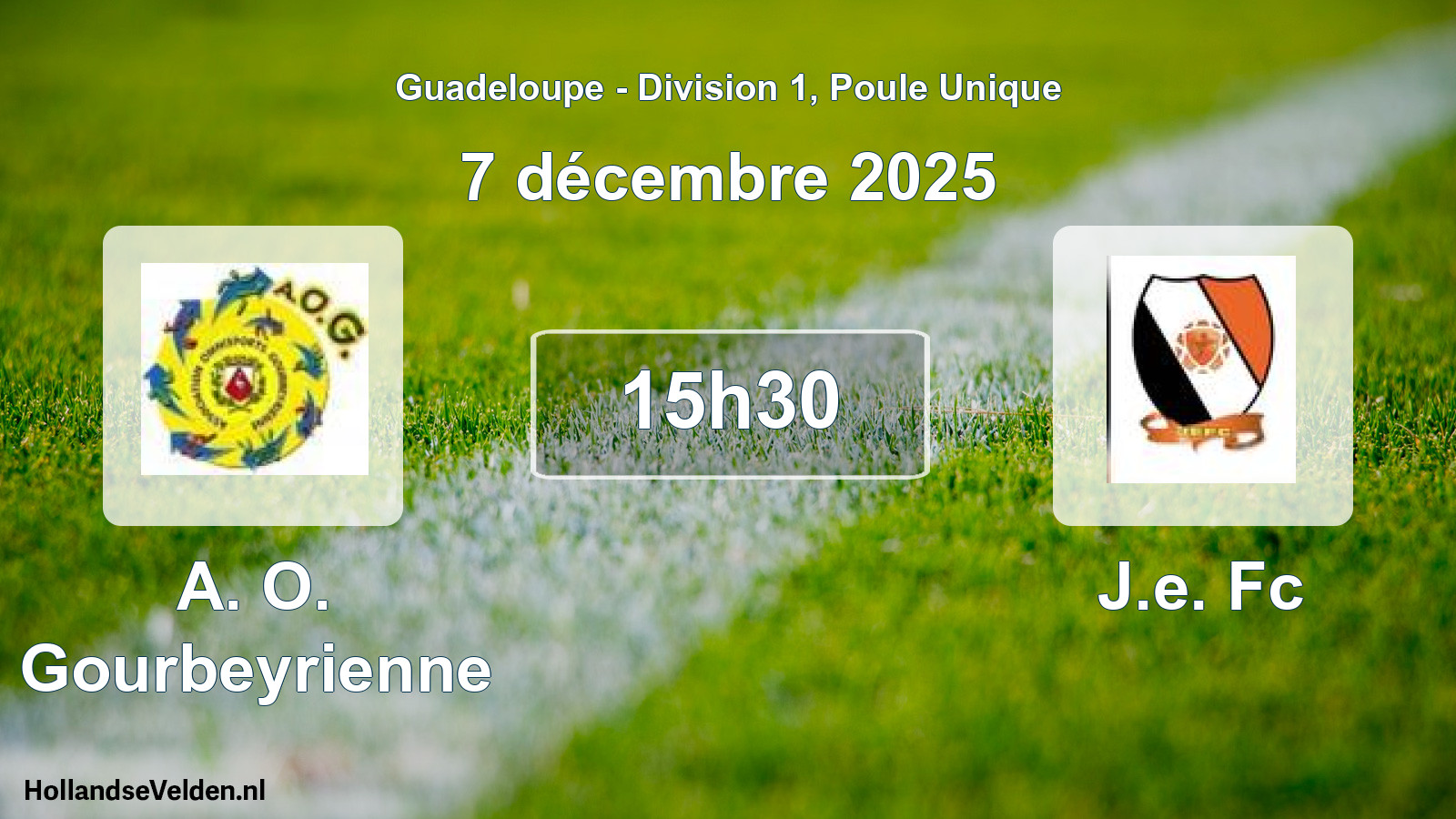 Geplande wedstrijd: A. O. Gourbeyrienne - J.e. Fc (7 december 2025)