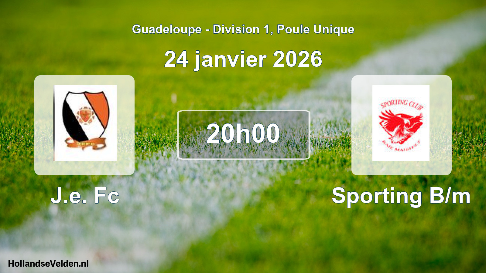 Match programmé: J.e. Fc - Sporting B/m (24 janvier 2026)
