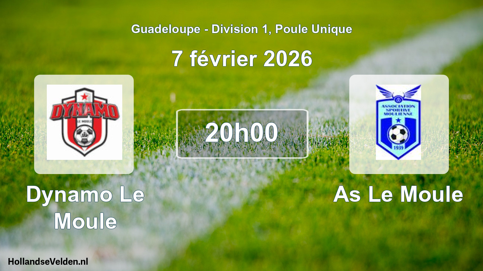 Scheduled Match: Dynamo Le Moule - As Le Moule (7 February 2026)