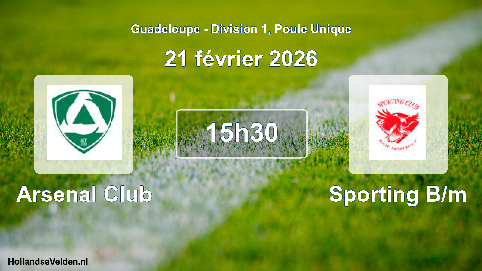 Match programmé: Arsenal Club - Sporting B/m (21 février 2026)