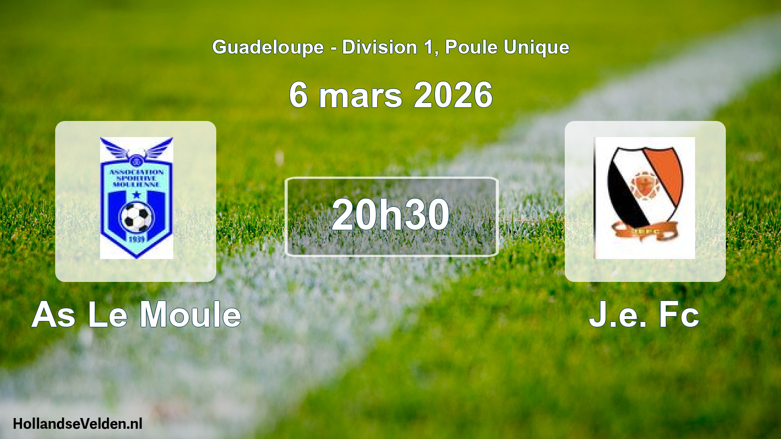 Scheduled Match: As Le Moule - J.e. Fc (6 March 2026)
