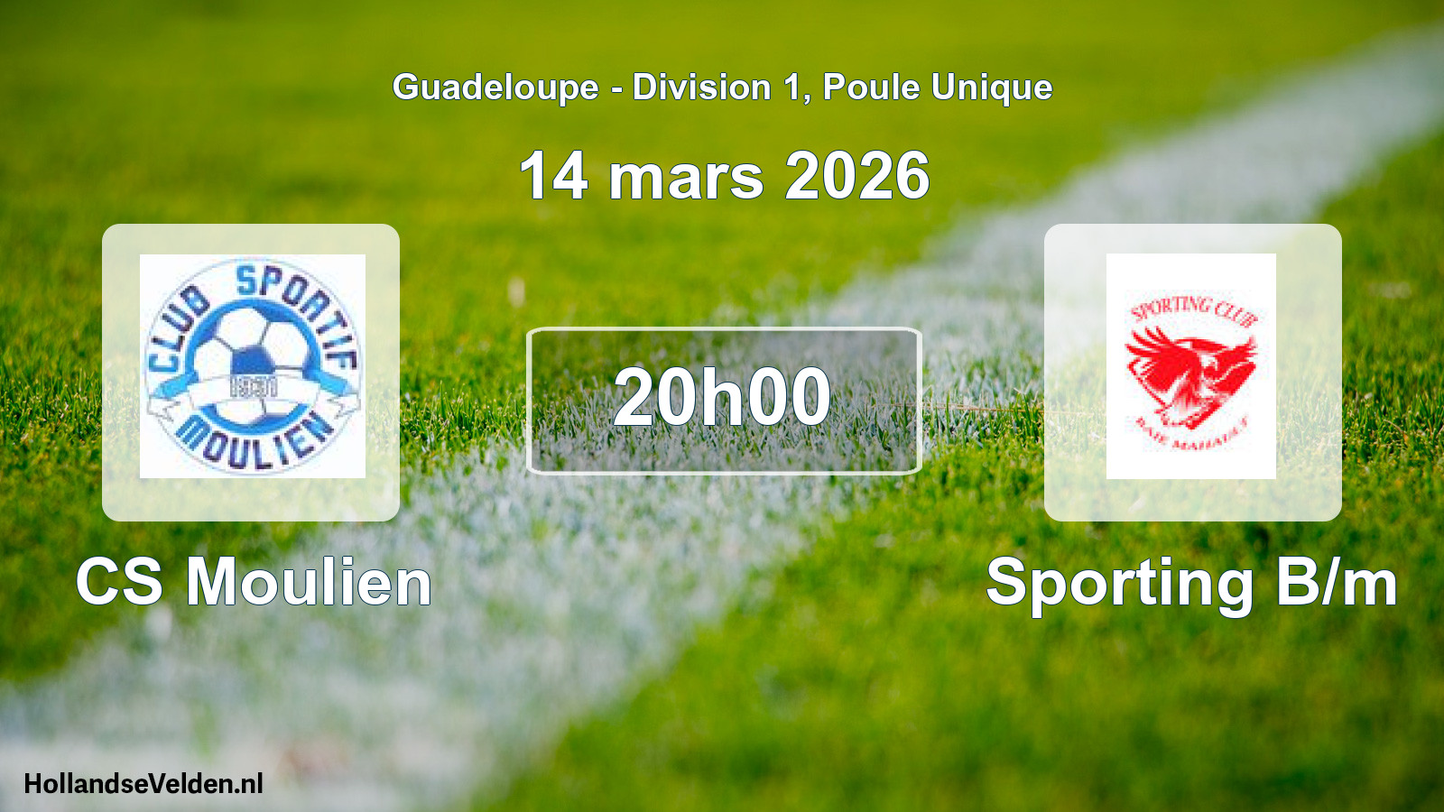 Match programmé: CS Moulien - Sporting B/m (14 mars 2026)