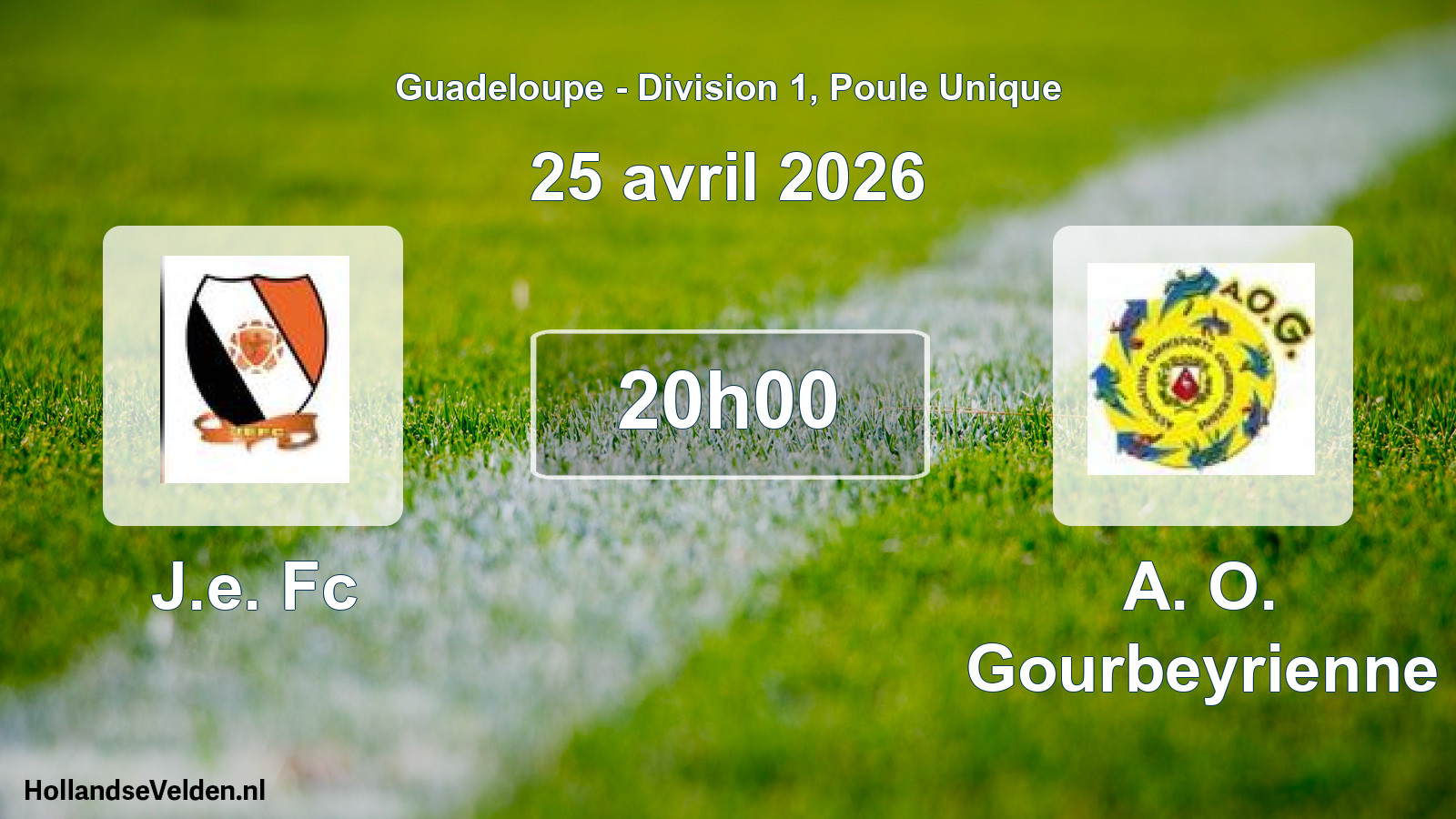 Scheduled Match: J.e. Fc - A. O. Gourbeyrienne (25 April 2026)