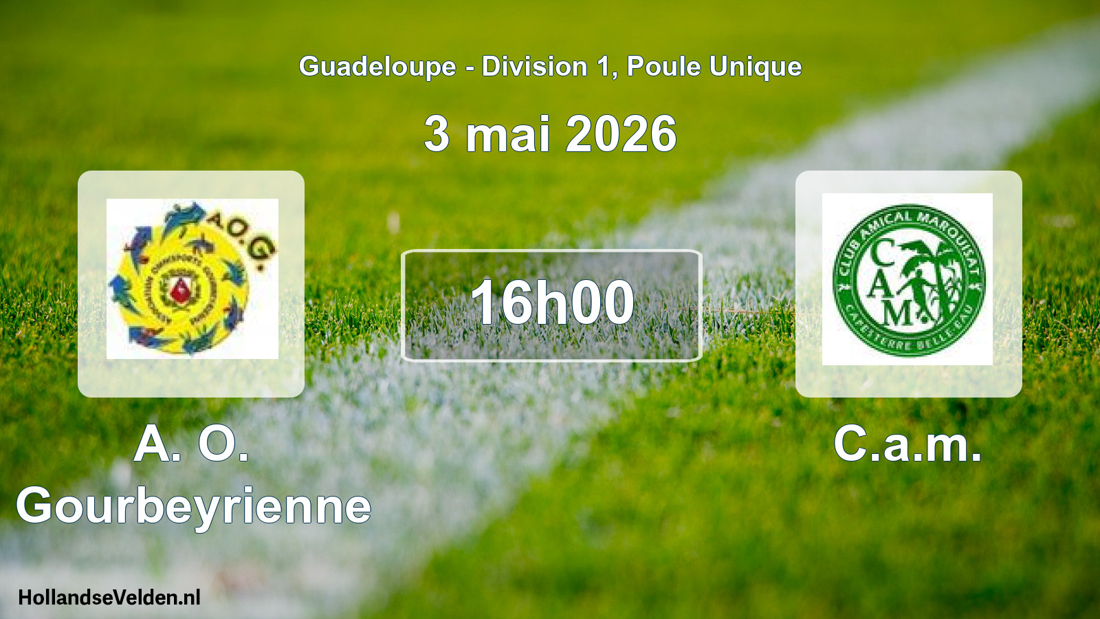 Scheduled Match: A. O. Gourbeyrienne - C.a.m. (3 May 2026)