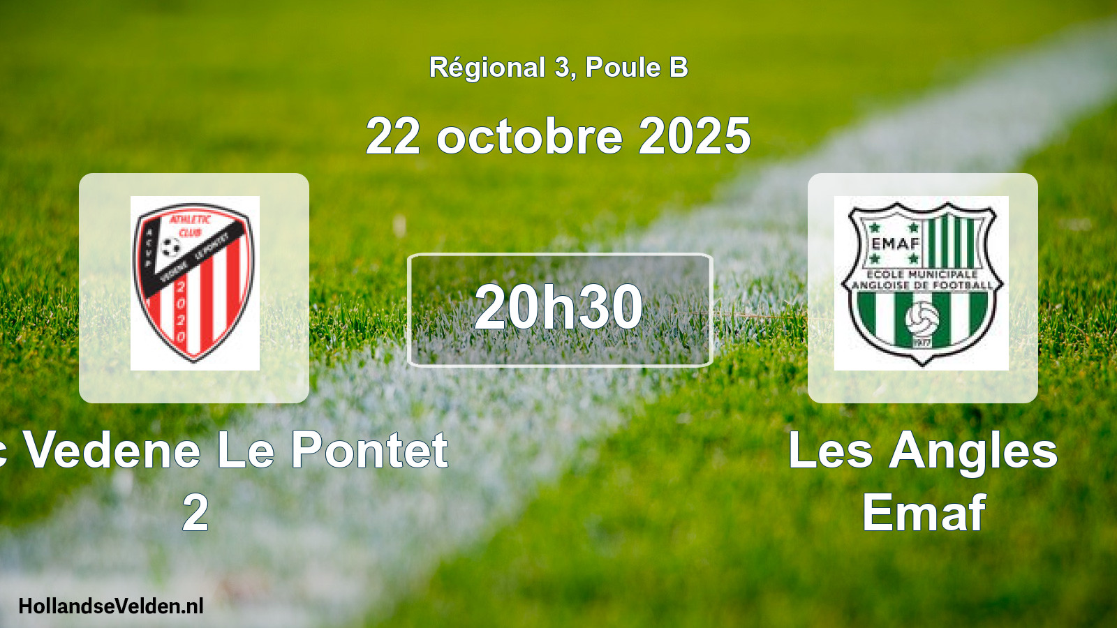 Scheduled Match: Ac Vedene Le Pontet 2 - Les Angles Emaf (30 November -1)