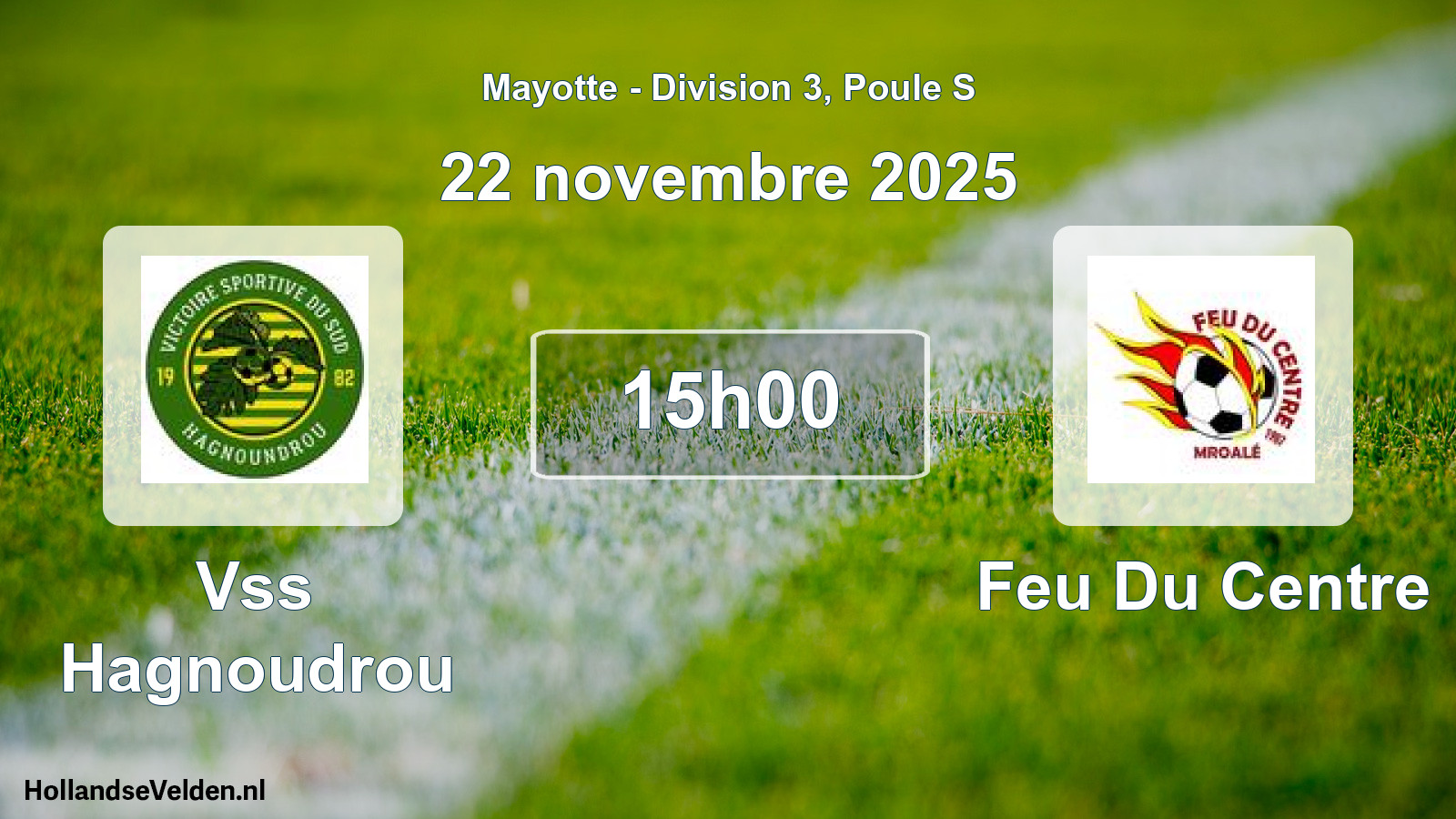 Match programmé: Vss Hagnoudrou - Feu Du Centre (22 novembre 2025)