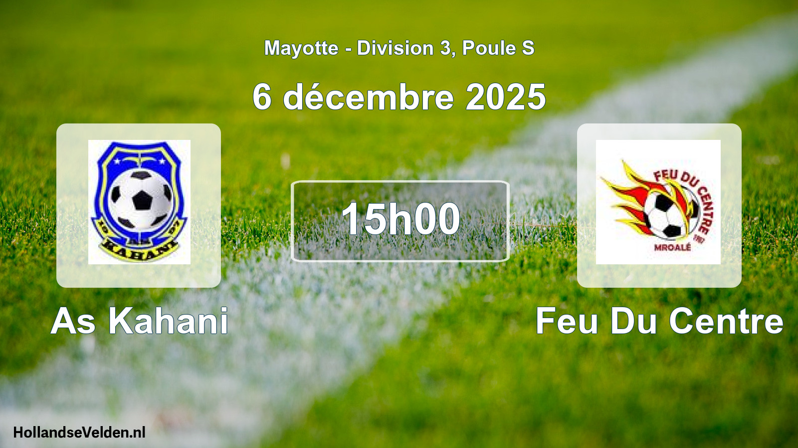 Match programmé: As Kahani - Feu Du Centre (6 décembre 2025)