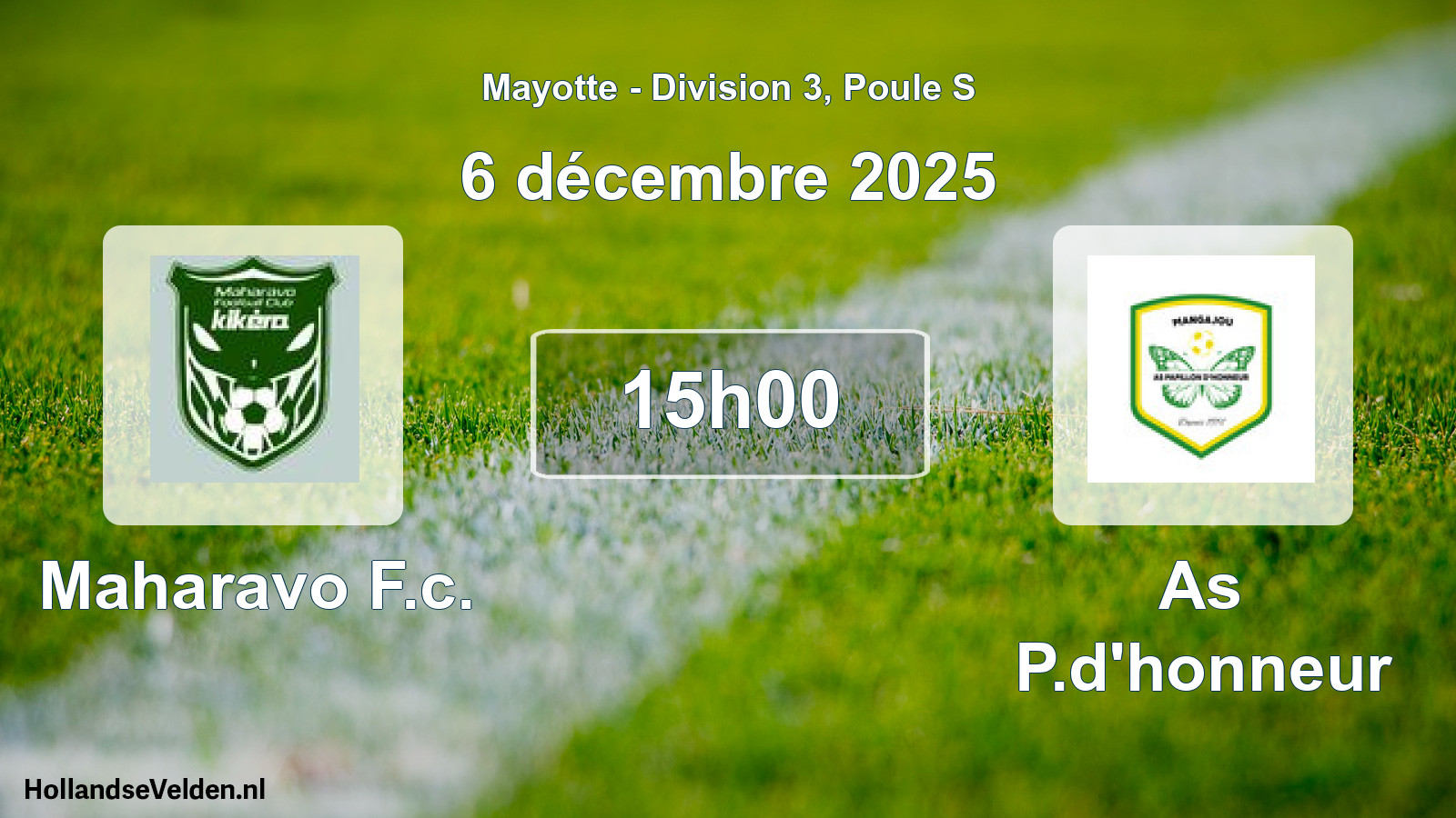 Scheduled Match: Maharavo F.c. - As P.d'honneur (6 December 2025)