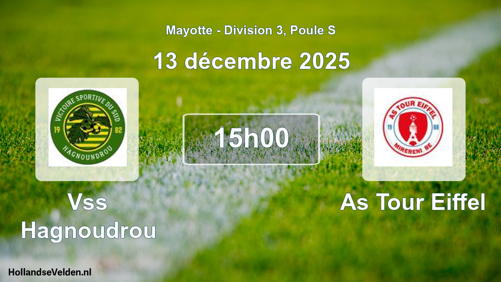 Scheduled Match: Vss Hagnoudrou - As Tour Eiffel (13 December 2025)