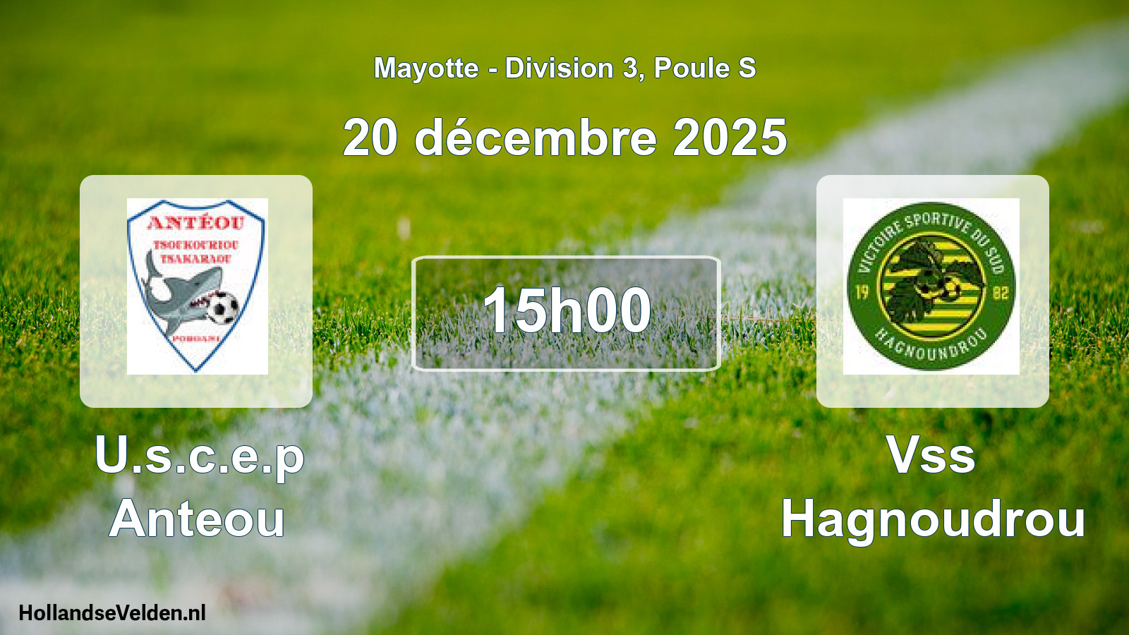 Match programmé: U.s.c.e.p Anteou - Vss Hagnoudrou (20 décembre 2025)