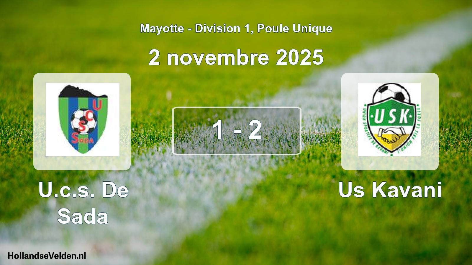 Match joué: U.c.s. De Sada - Us Kavani 1 - 2 (2 novembre 2025)
