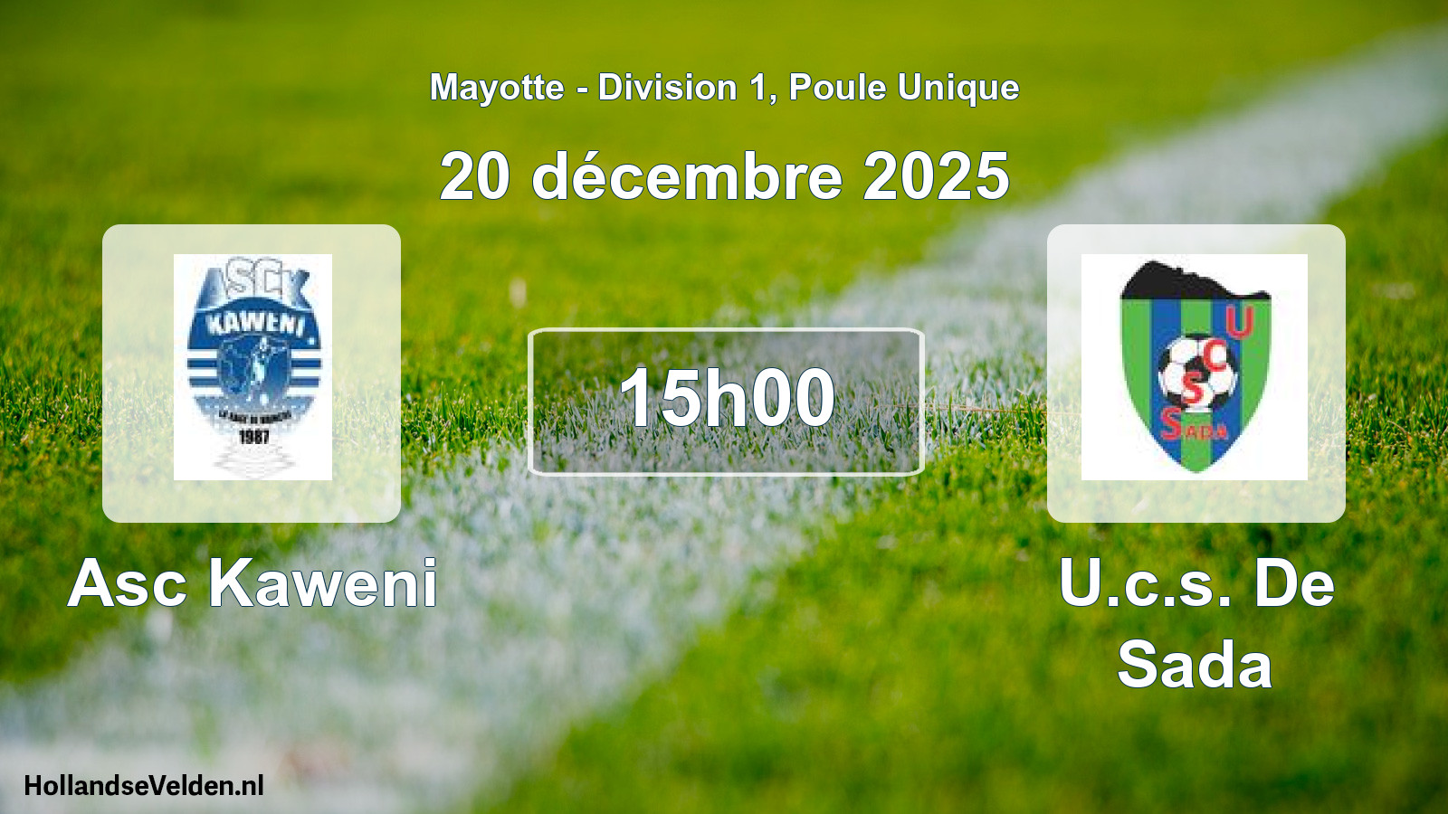 Scheduled Match: Asc Kaweni - U.c.s. De Sada (20 December 2025)