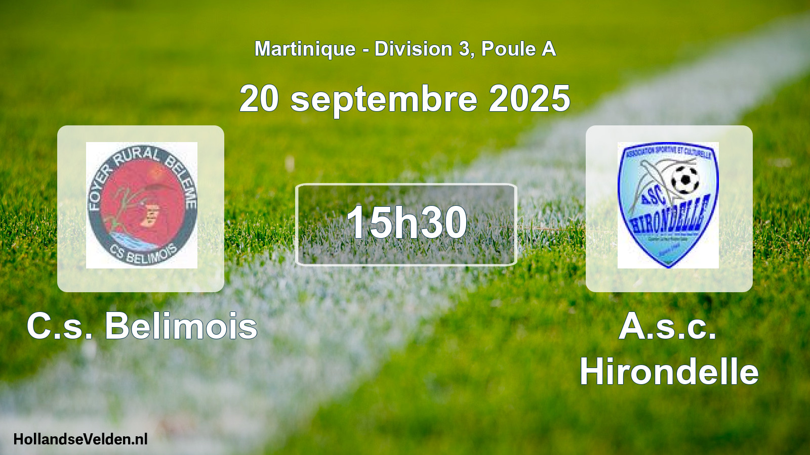 Match programmé: C.s. Belimois - A.s.c. Hirondelle (20 septembre 2025)