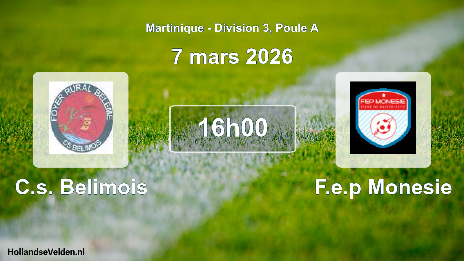 Scheduled Match: C.s. Belimois - F.e.p Monesie (7 March 2026)