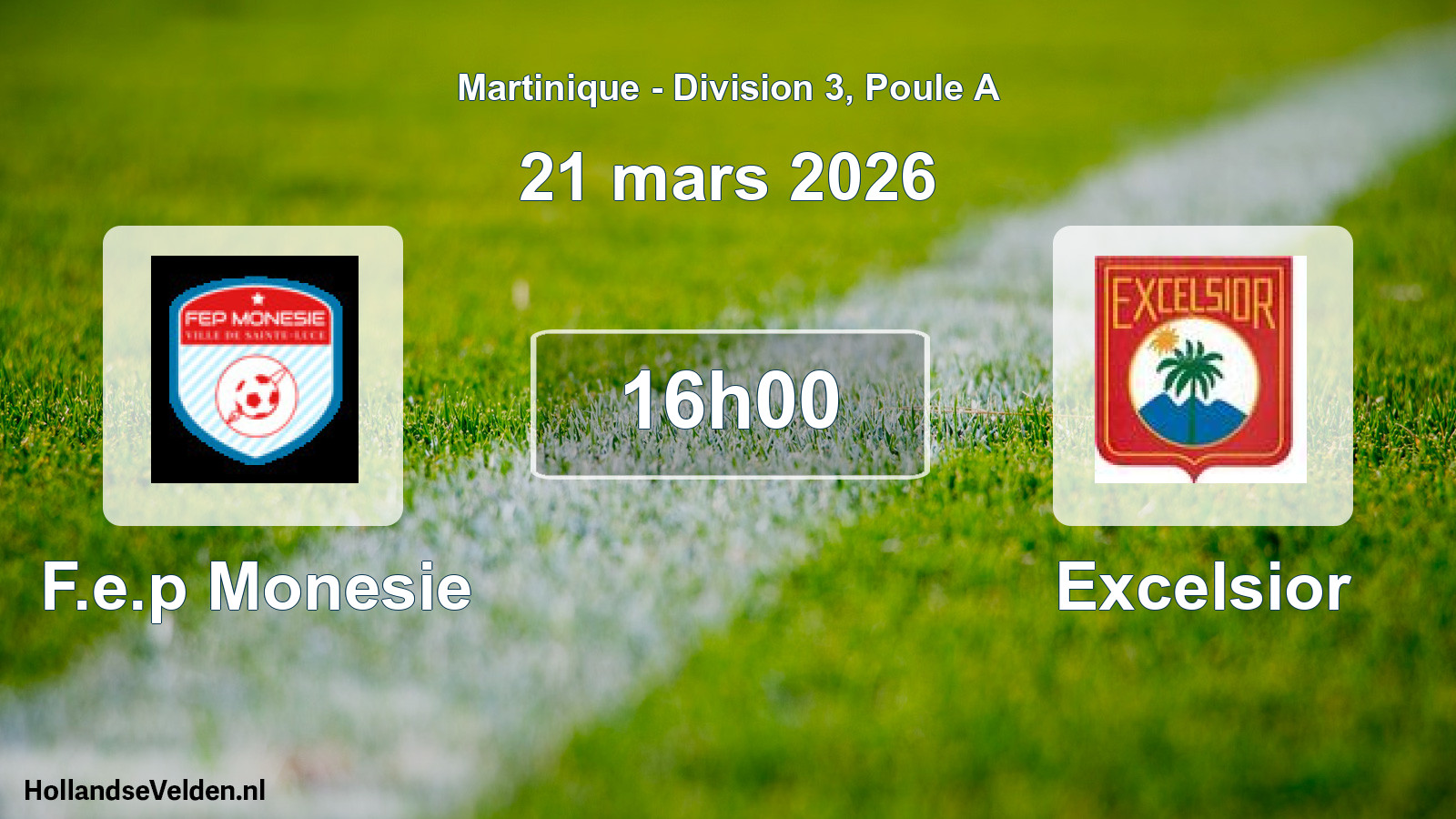 Match programmé: F.e.p Monesie - Excelsior (21 mars 2026)