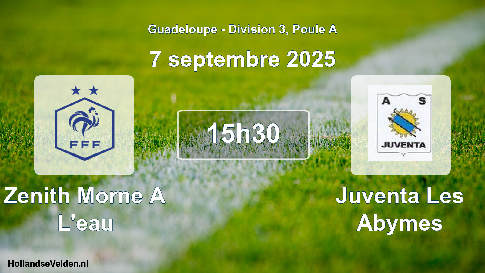 Geplande wedstrijd: Zenith Morne A L'eau - Juventa Les Abymes (7 september 2025)