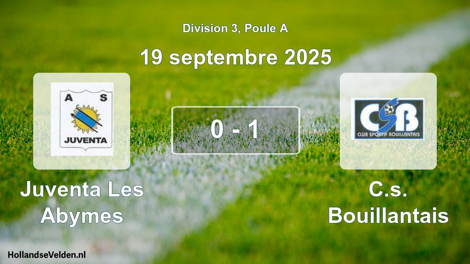 Total number of matches played: Juventa Les Abymes - C.s. Bouillantais 0 - 1 (19 September 2025)
