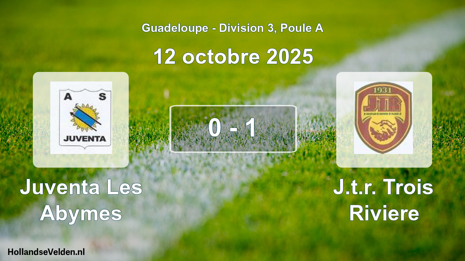 Total number of matches played: Juventa Les Abymes - J.t.r. Trois Riviere 0 - 1 (12 October 2025)
