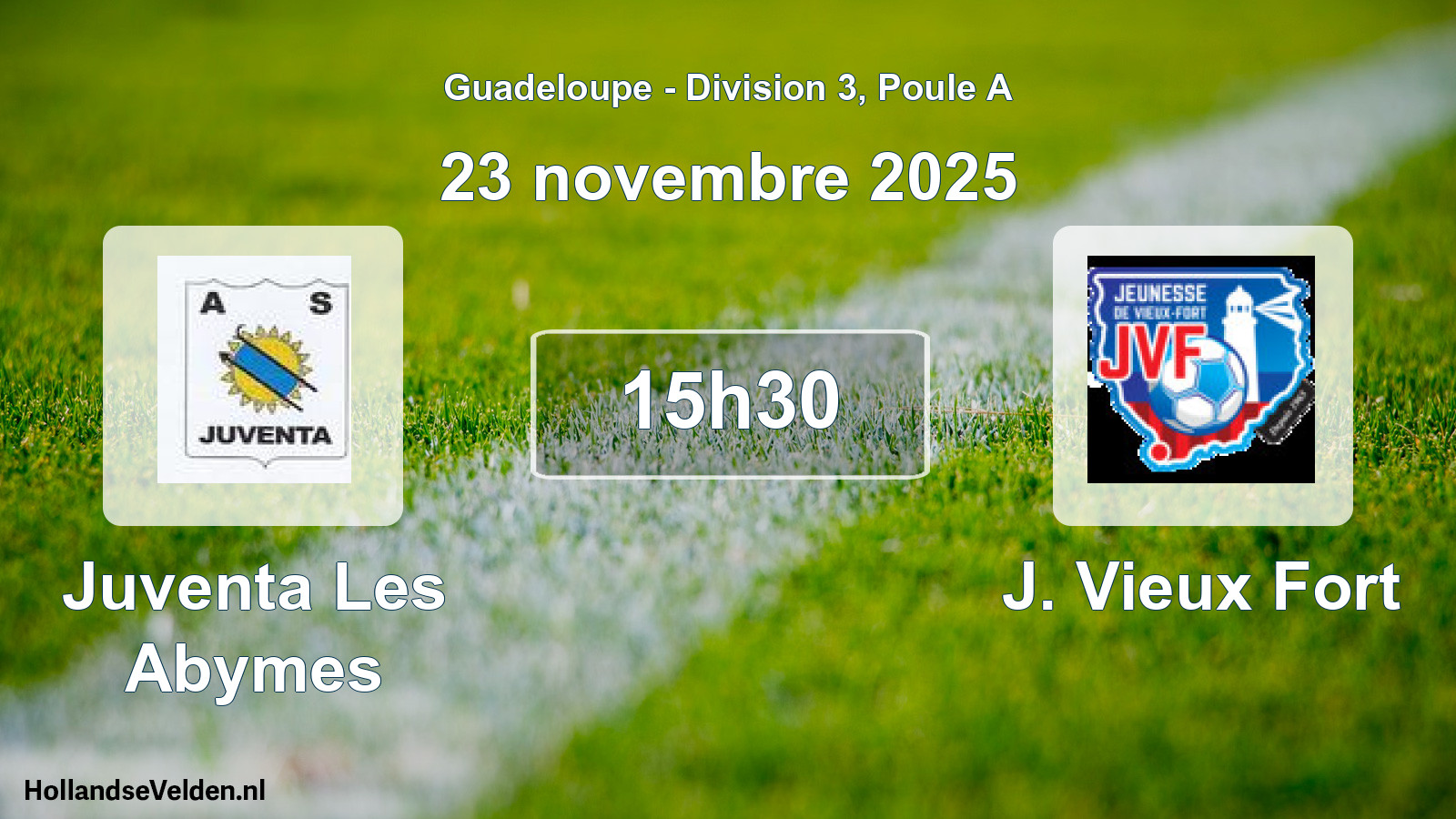 Geplande wedstrijd: Juventa Les Abymes - J. Vieux Fort (23 november 2025)