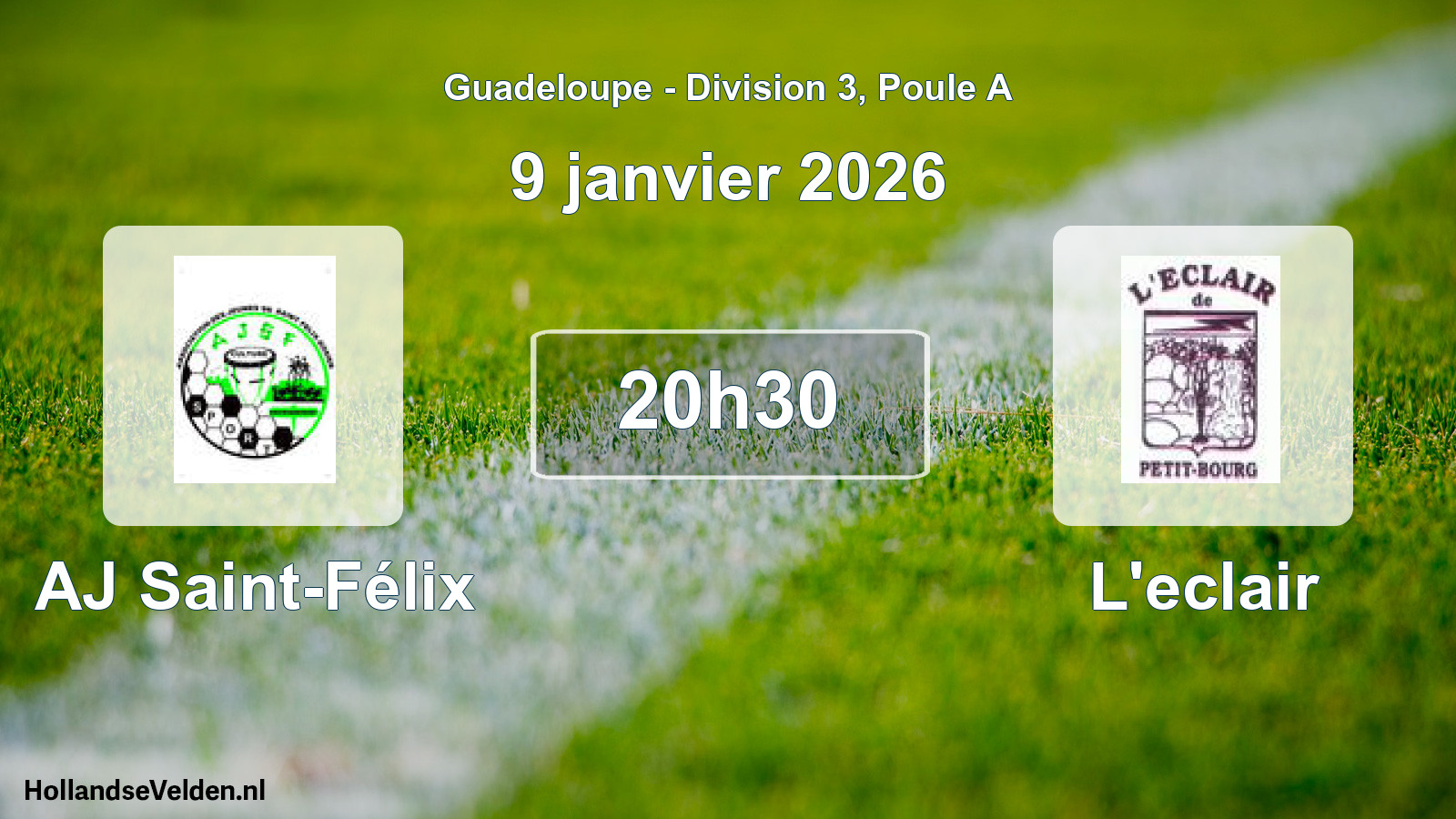 Geplande wedstrijd: AJ Saint-Félix - L'eclair (9 januari 2026)