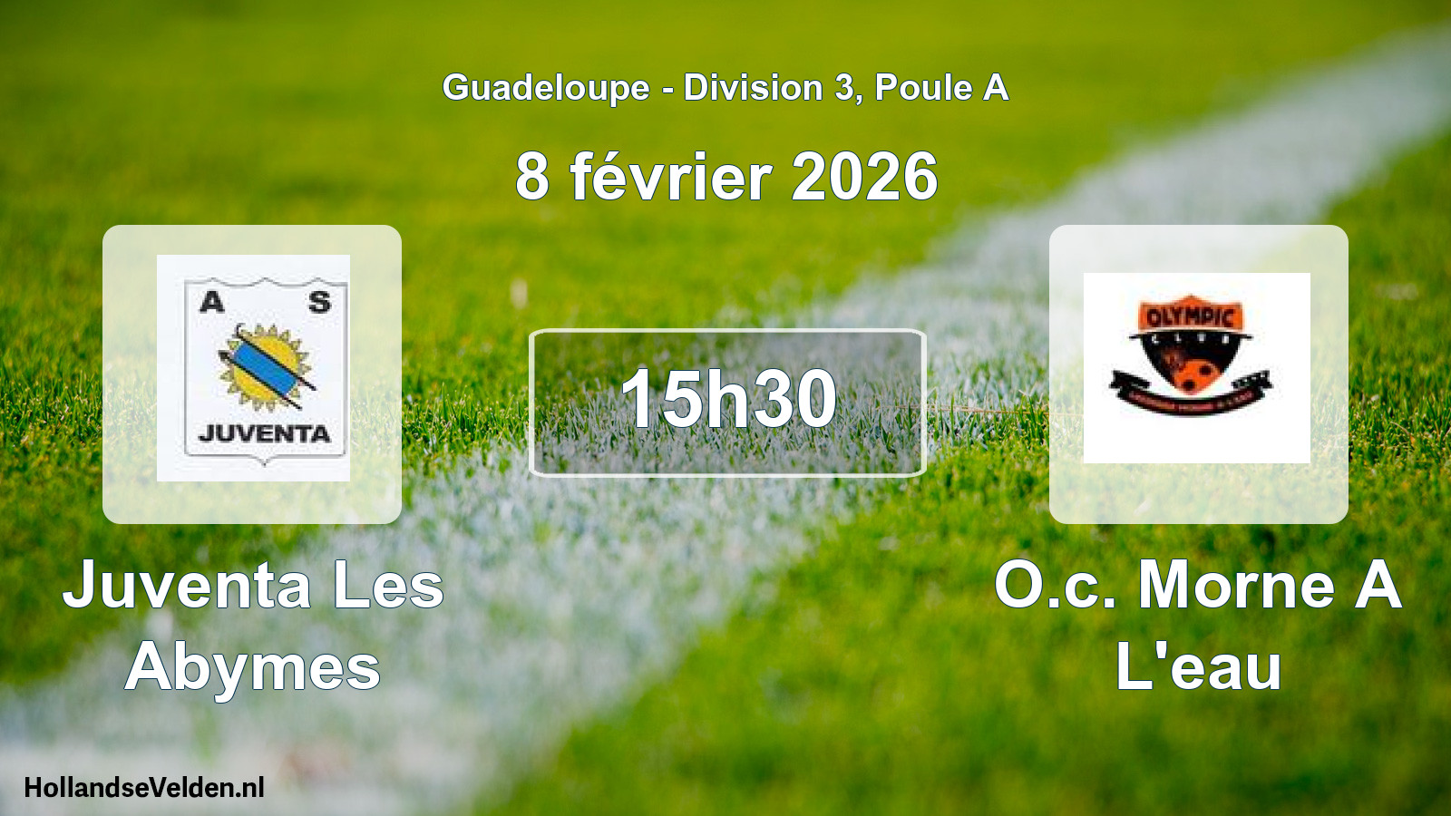 Match programmé: Juventa Les Abymes - O.c. Morne A L'eau (8 février 2026)