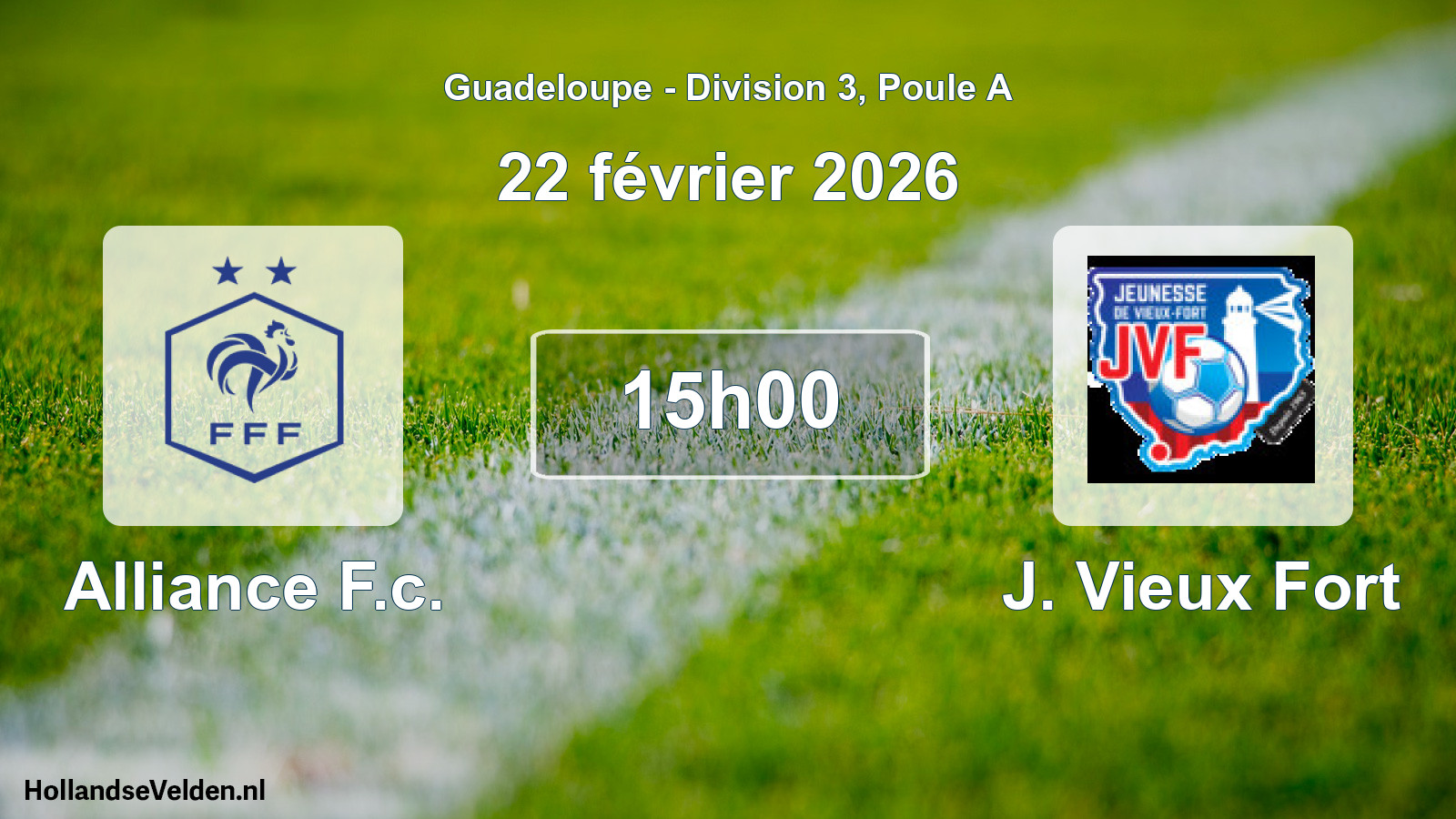 Scheduled Match: Alliance F.c. - J. Vieux Fort (22 February 2026)