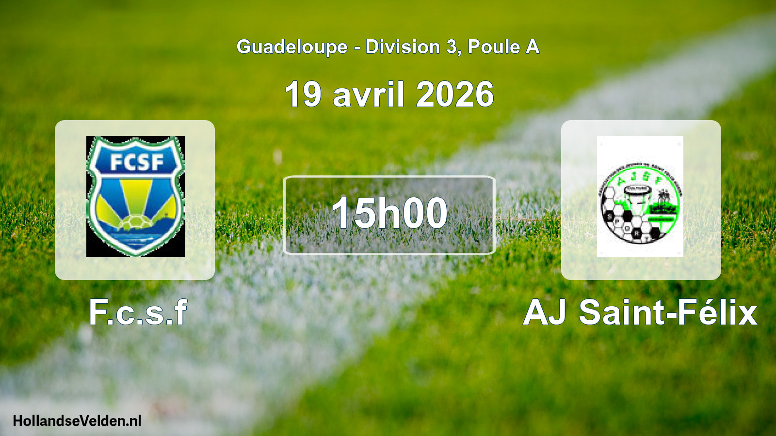 Geplande wedstrijd: F.c.s.f - AJ Saint-Félix (19 april 2026)